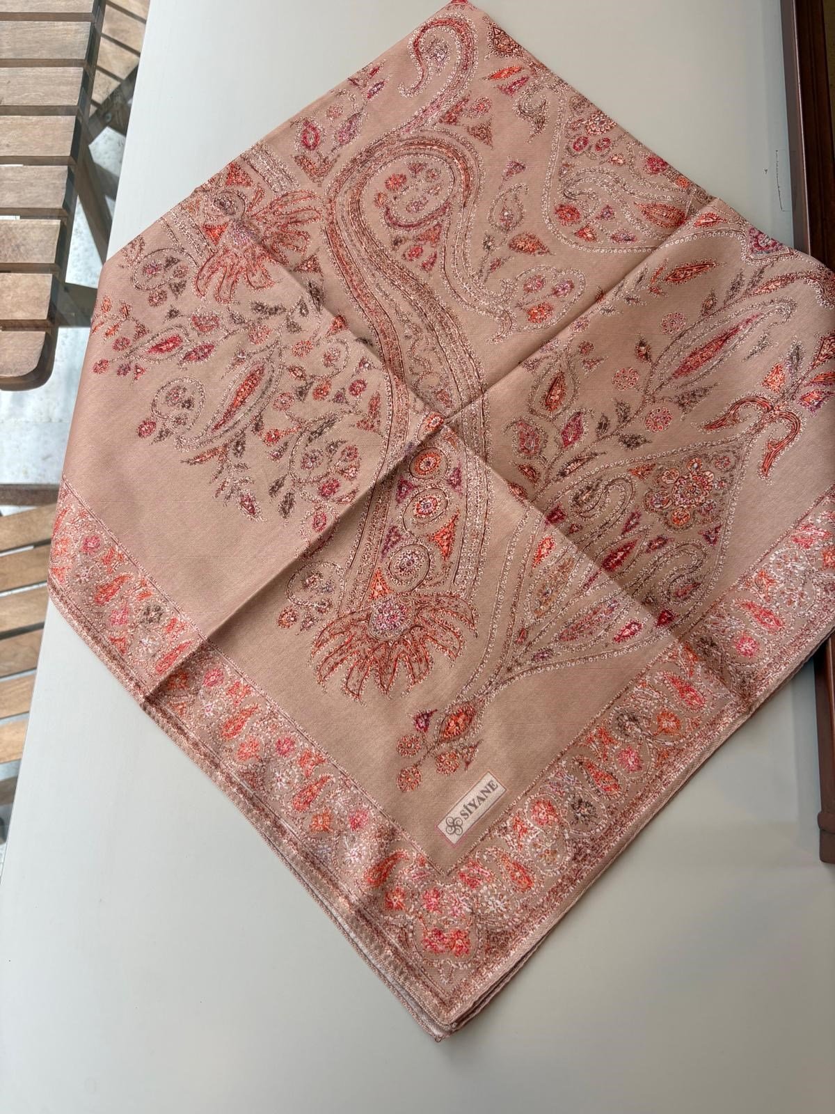 Siyane Pamuk Eşarp Sütlü Kahve