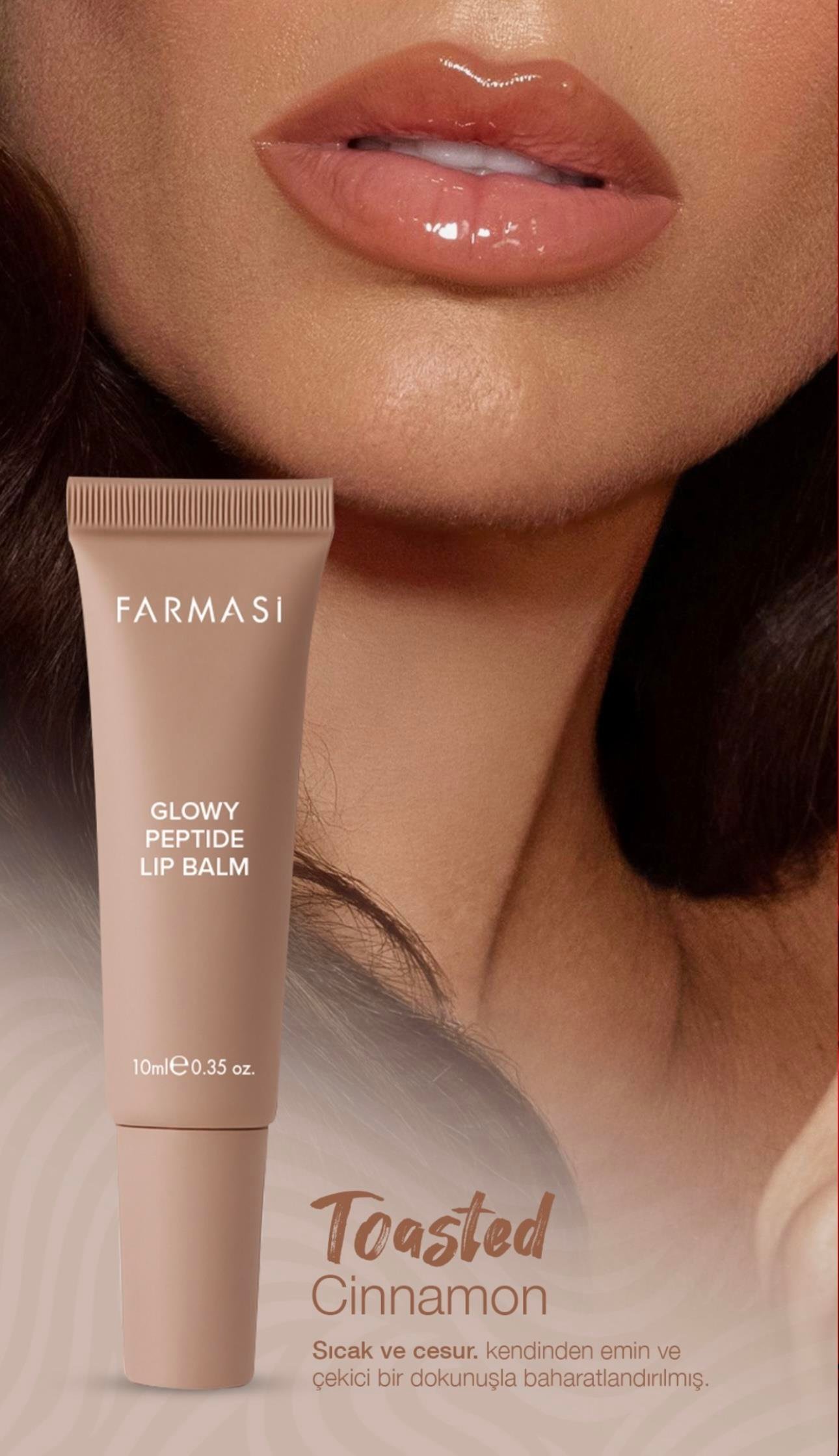 Glowy Peptide Lip Balm-Toasted Cinnamon