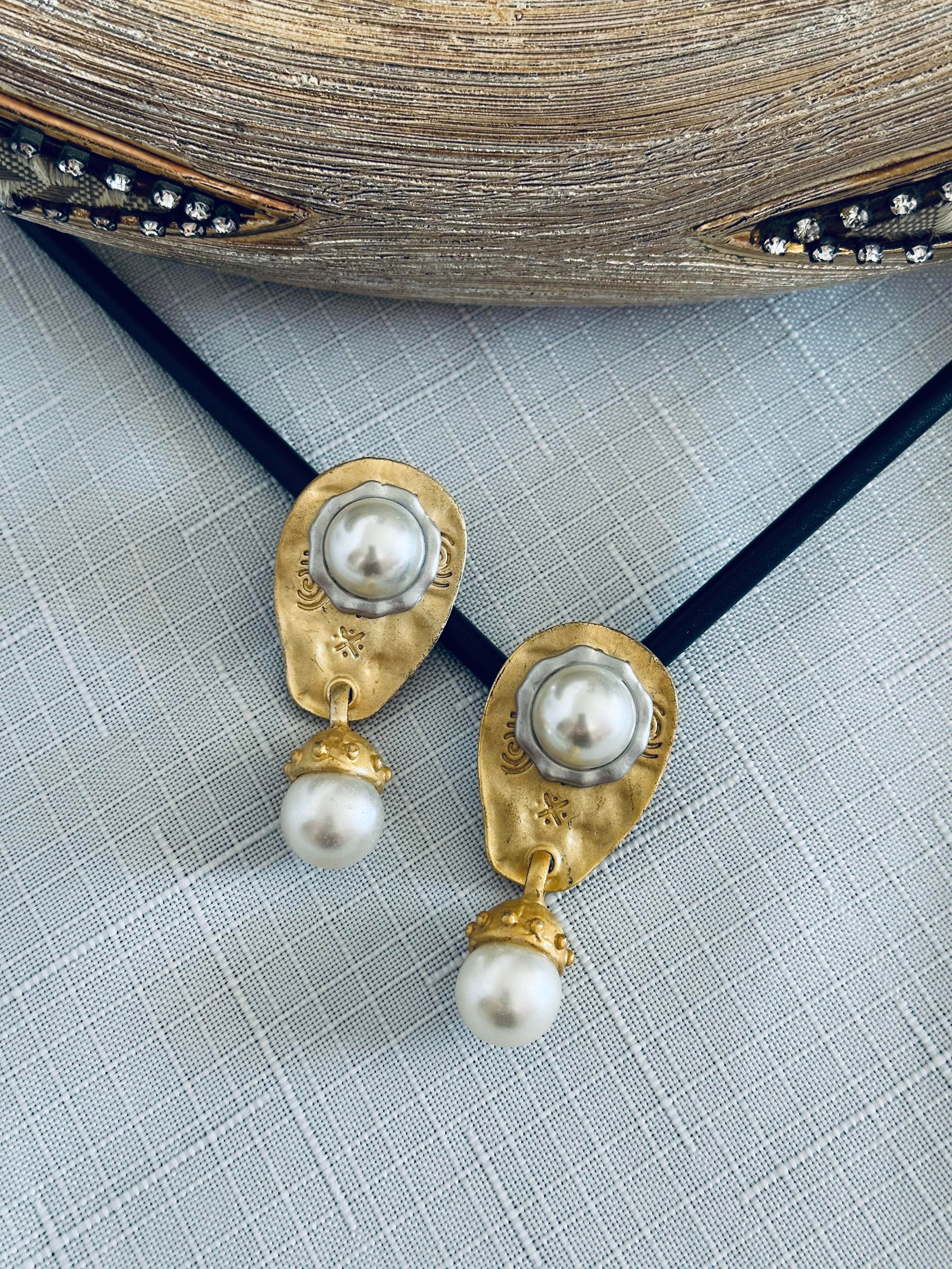 İncili Vintage Küpe Gold Marka Model ZA 