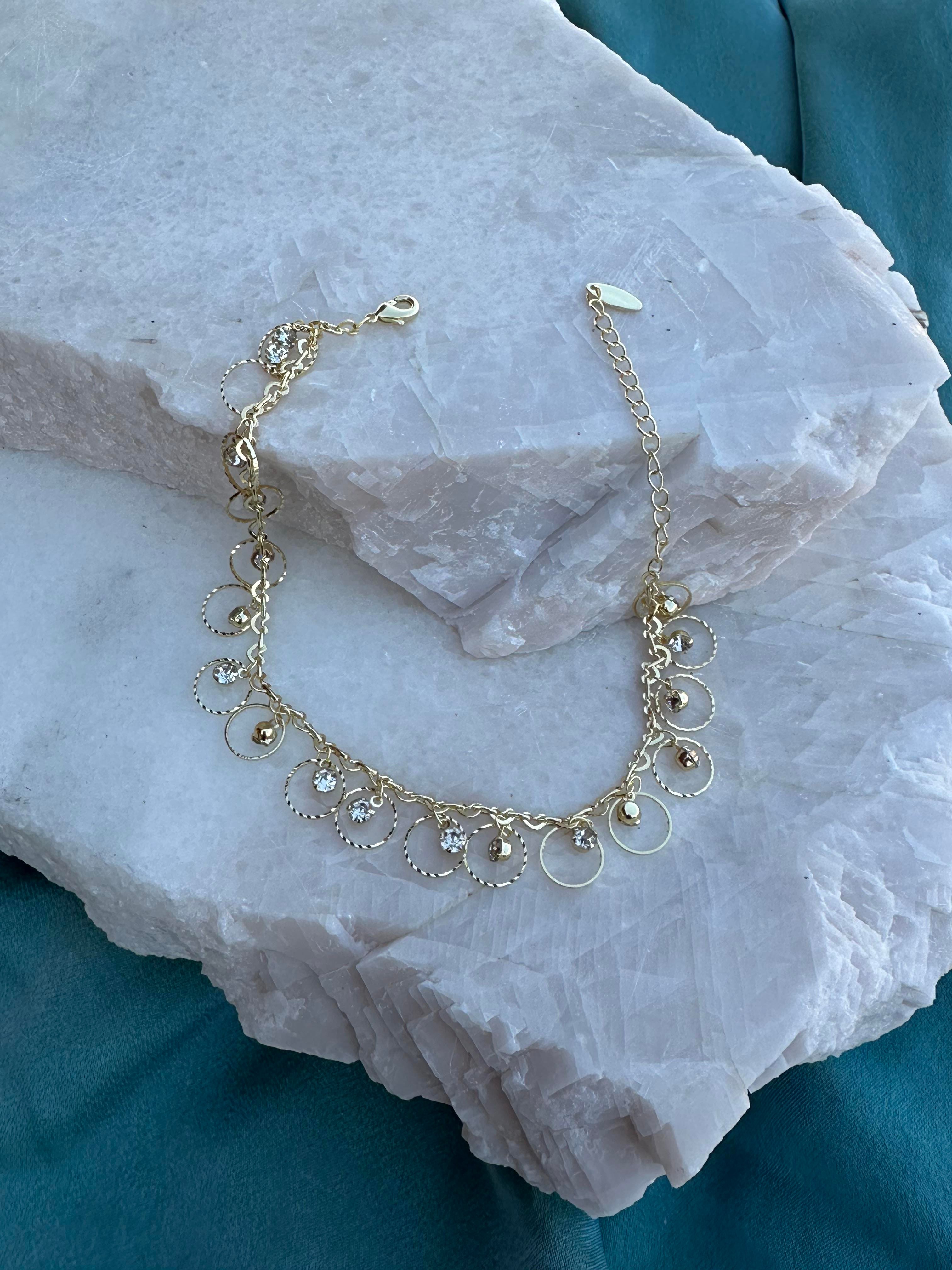 Zirkon Taş Oval Charm 316L Çelik YSX Halhal