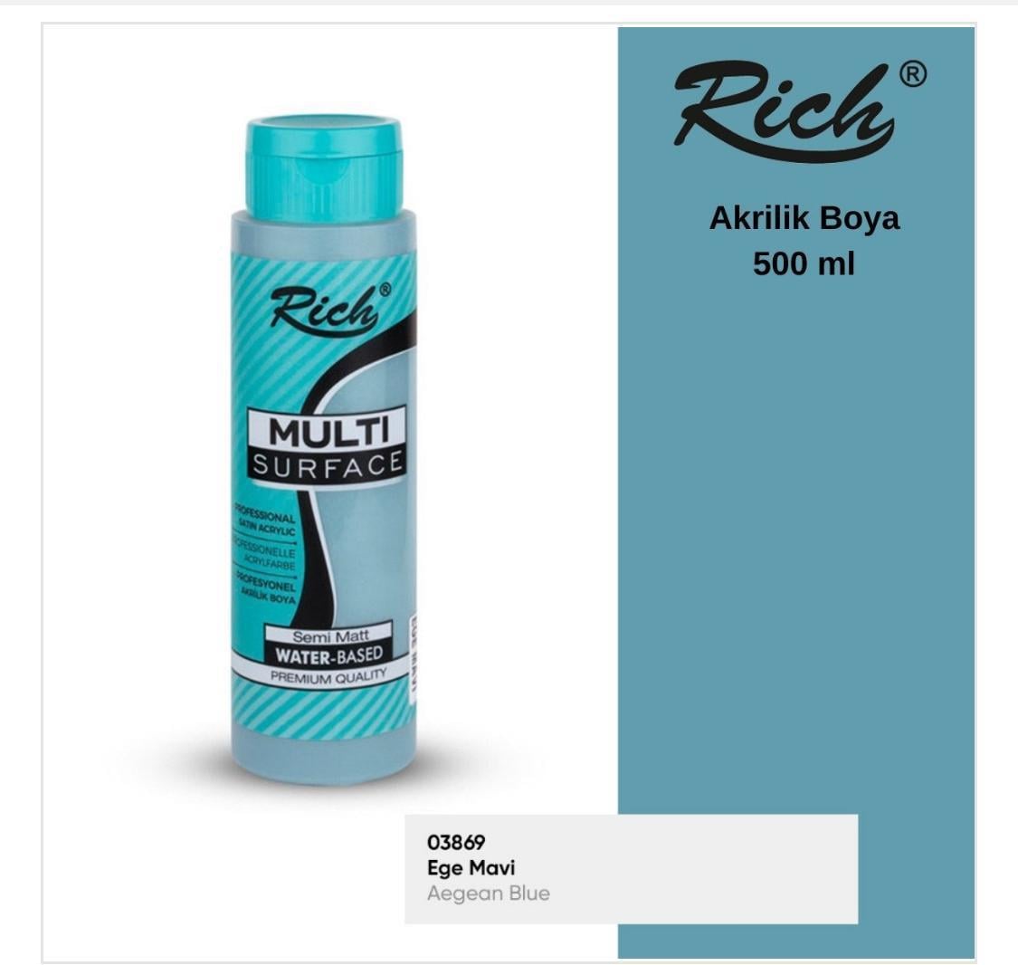RİCH MULTİ SURFACE AKRİLİK EGE MAVİ