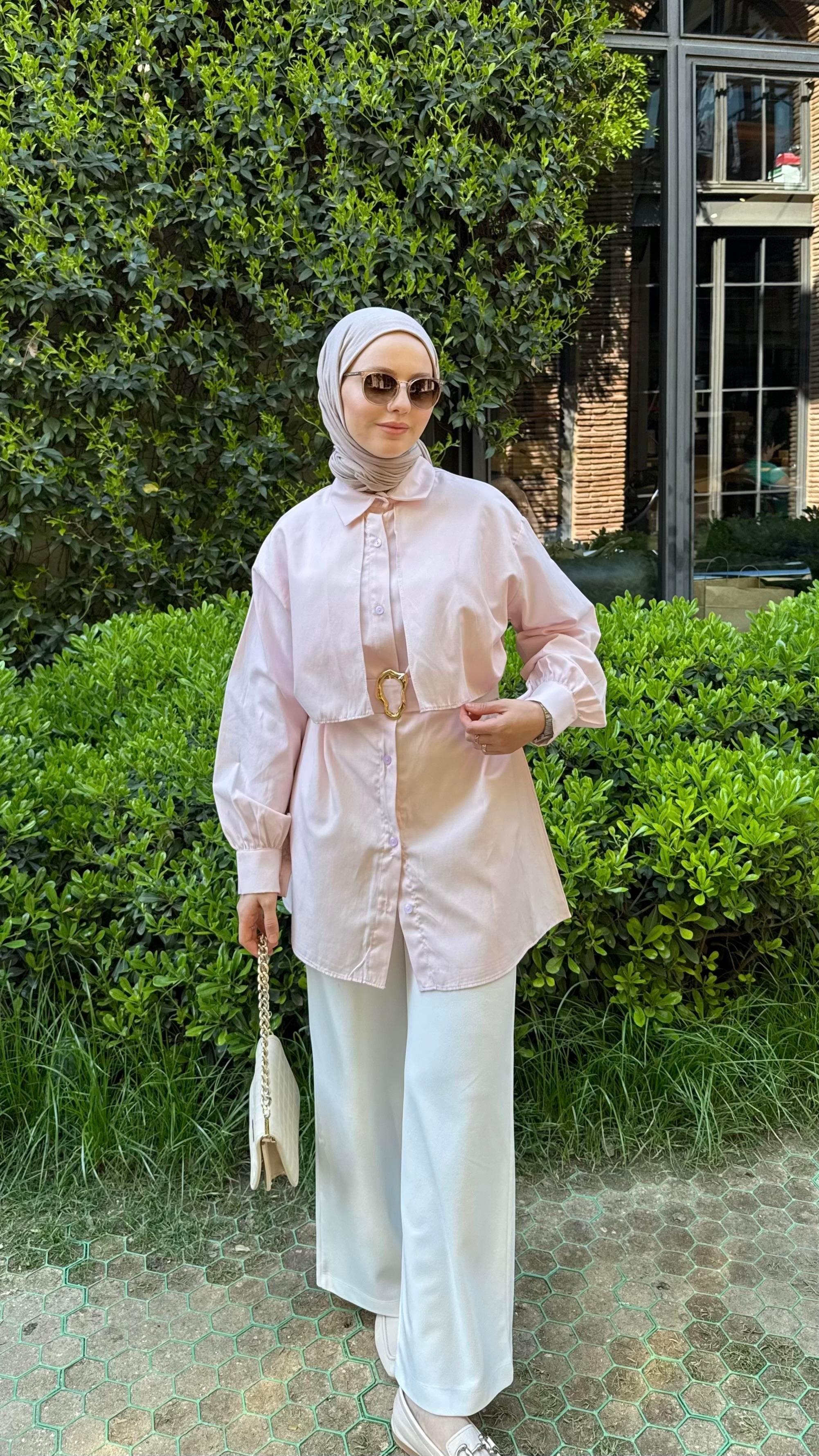 PELERİN GÖMLEK PEMBE
