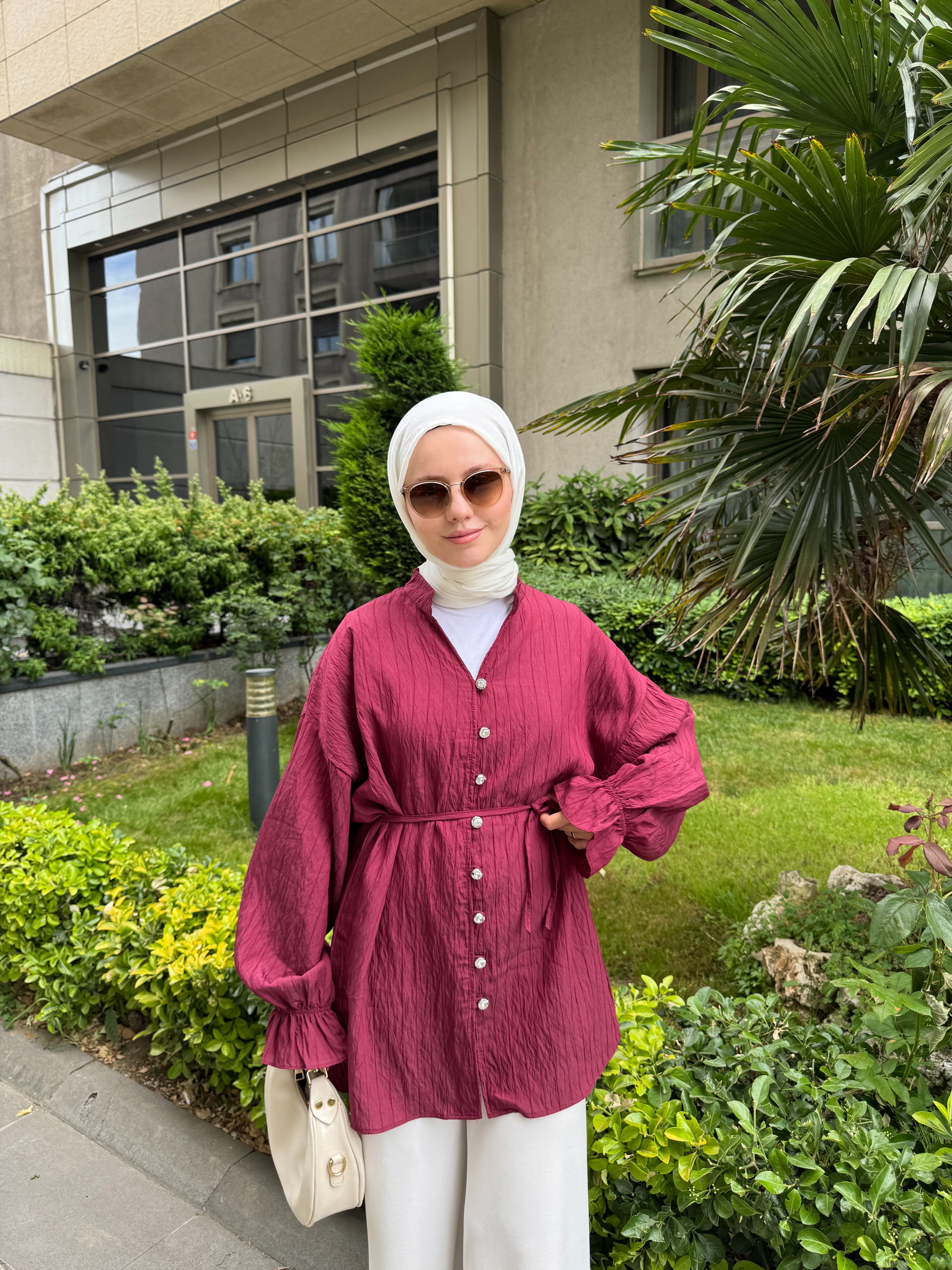 RUBY GÖMLEK BORDO