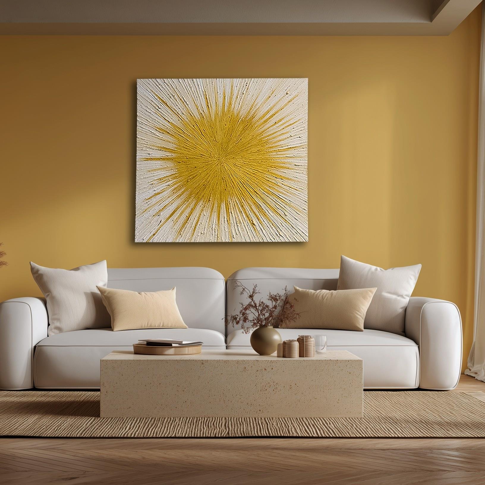 Güneş Yağlıboya Duvar Aksesuarı I KZY-EXC-460