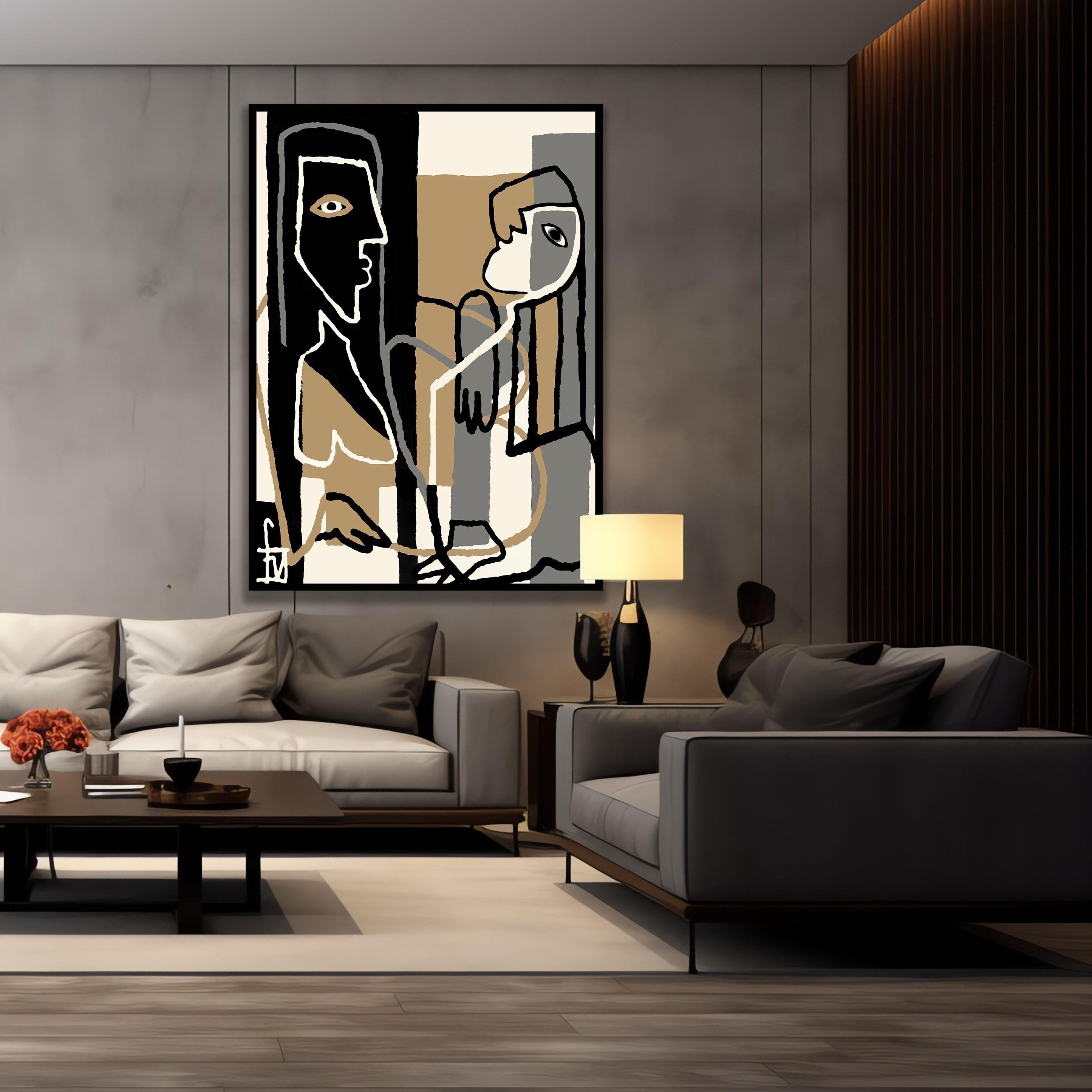MODERN PICASSO DETAY TABLO I KZY-UV-5020-S