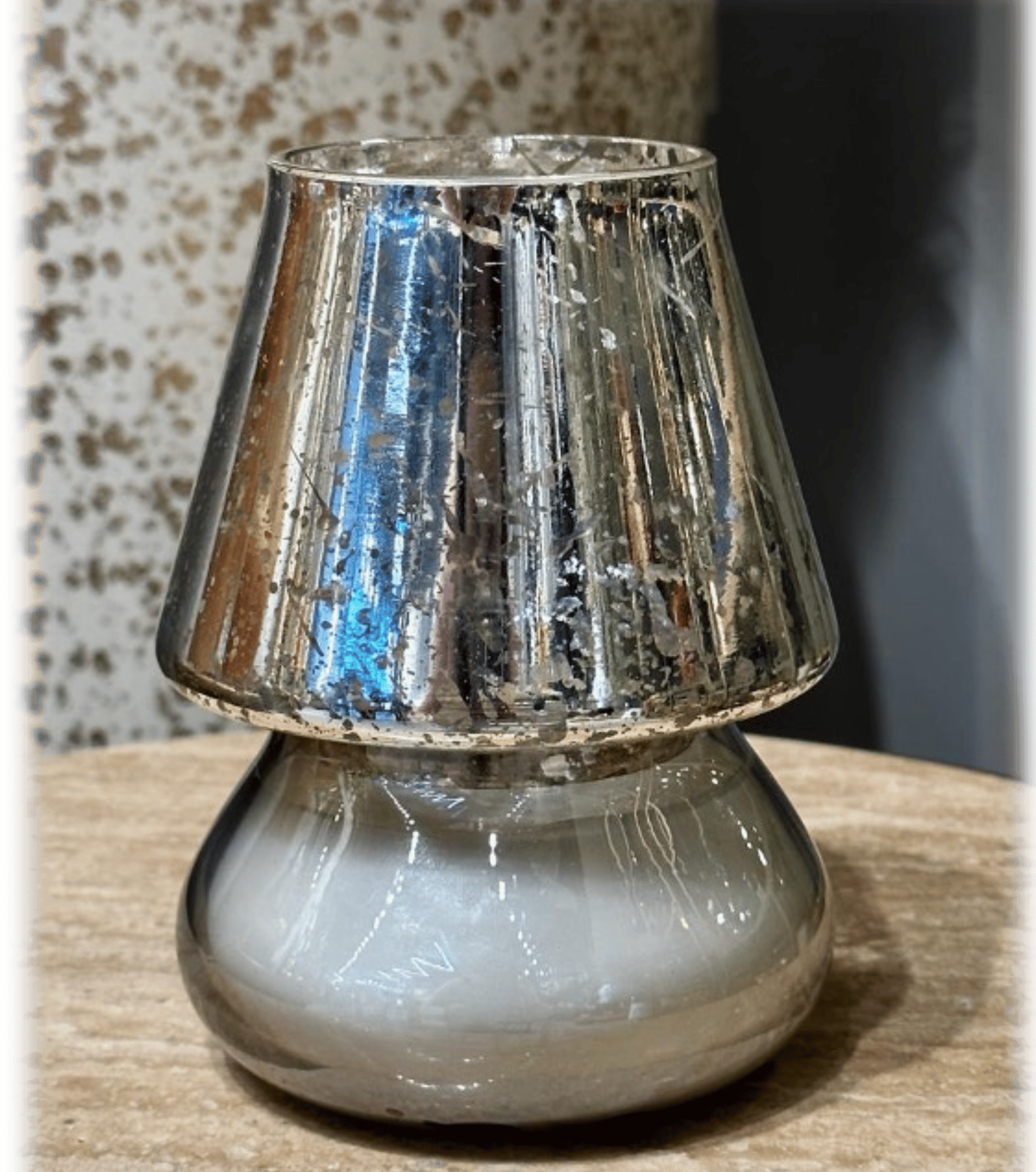 Moonlight Füme Gümüş Mumluk I KZY-LMN-284-FÜME - SİLVER