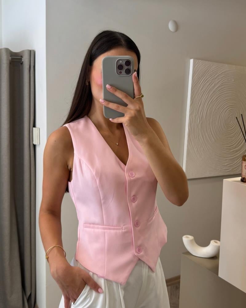 Tüm ÜrünlerHP88Pembe Yelek