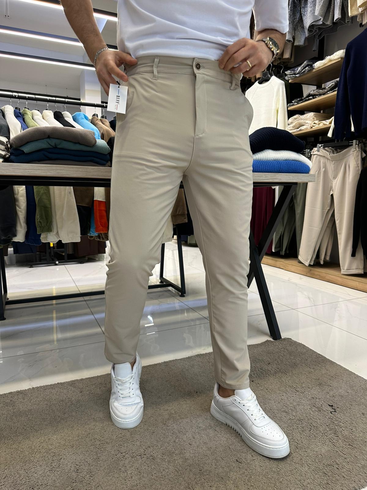 Ruff Jogger Pantolon Krem