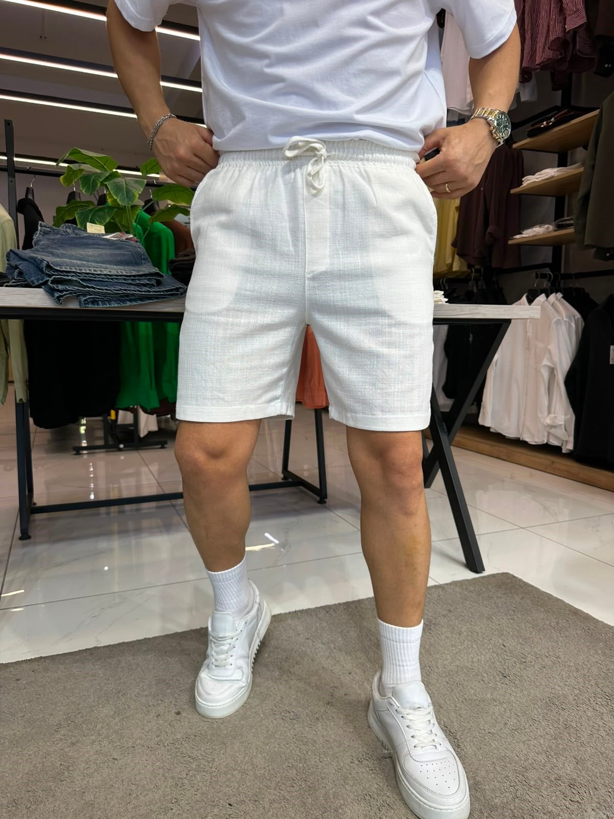 RUFF ŞORT BEYAZ