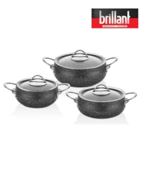 BRİLLANT GÜVEÇ SETİ GV-6496 SEGİNUS ETA 6Prç ÇELİKx4
