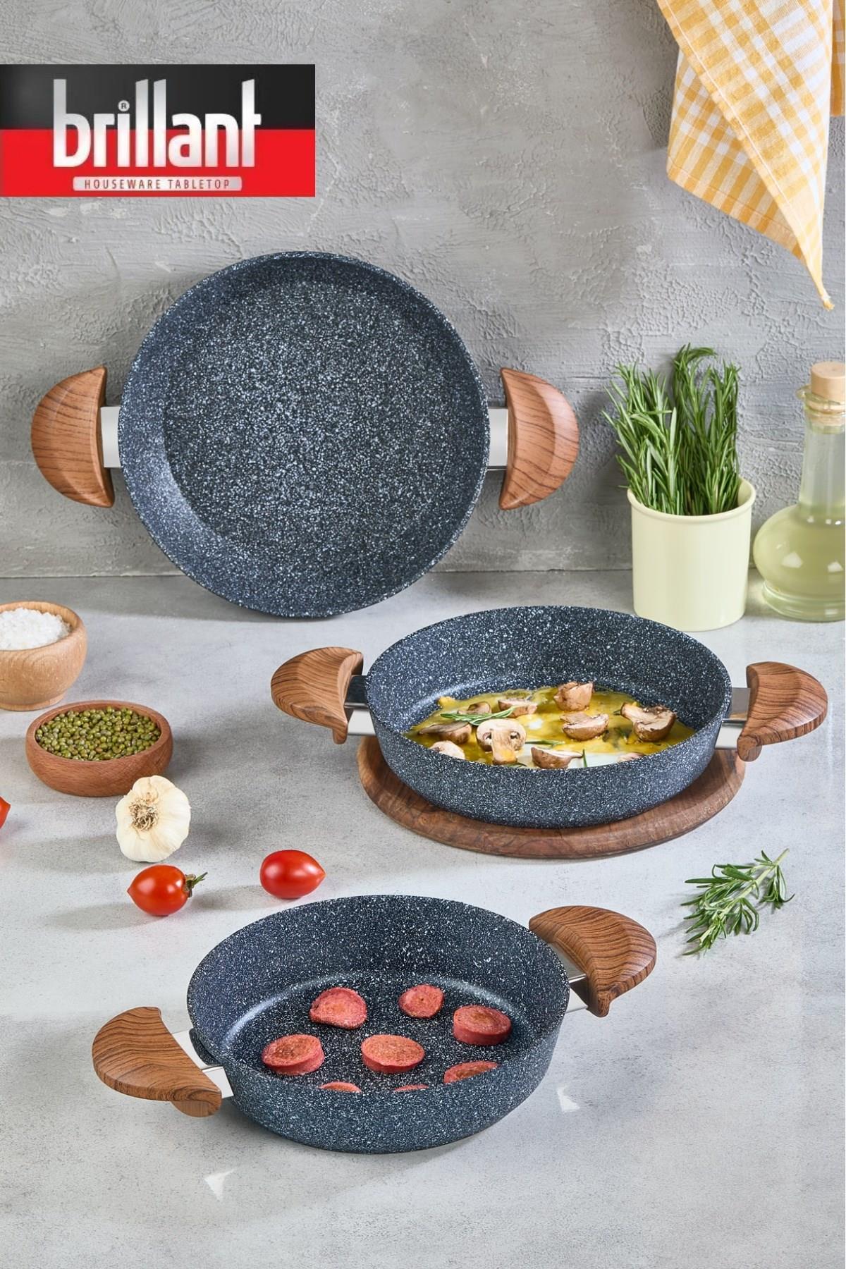 BRİLLANT SAHAN SETİ ALPHA 3LÜ SET 18-20-24-CM