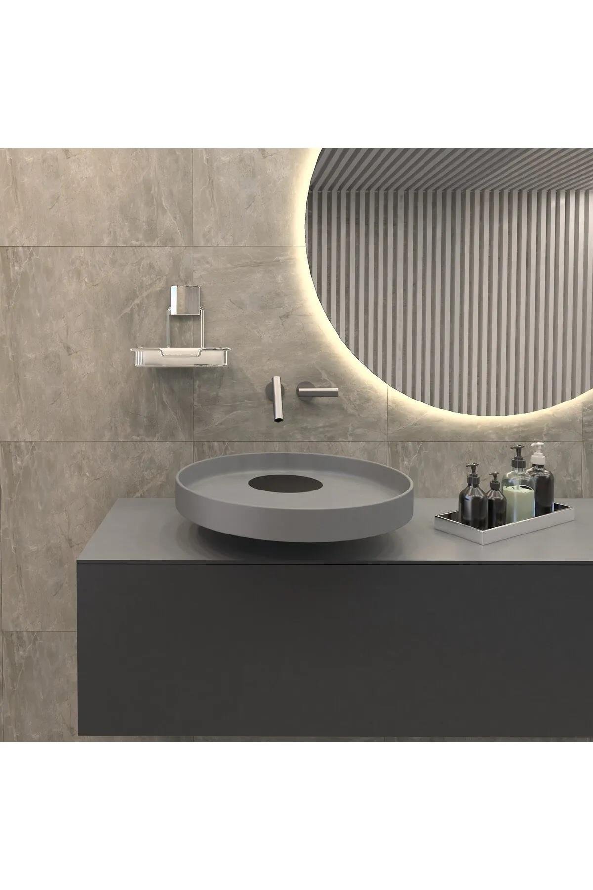 DECOREV SABUNLUK DC-4785 KROM METAL HAZNE 