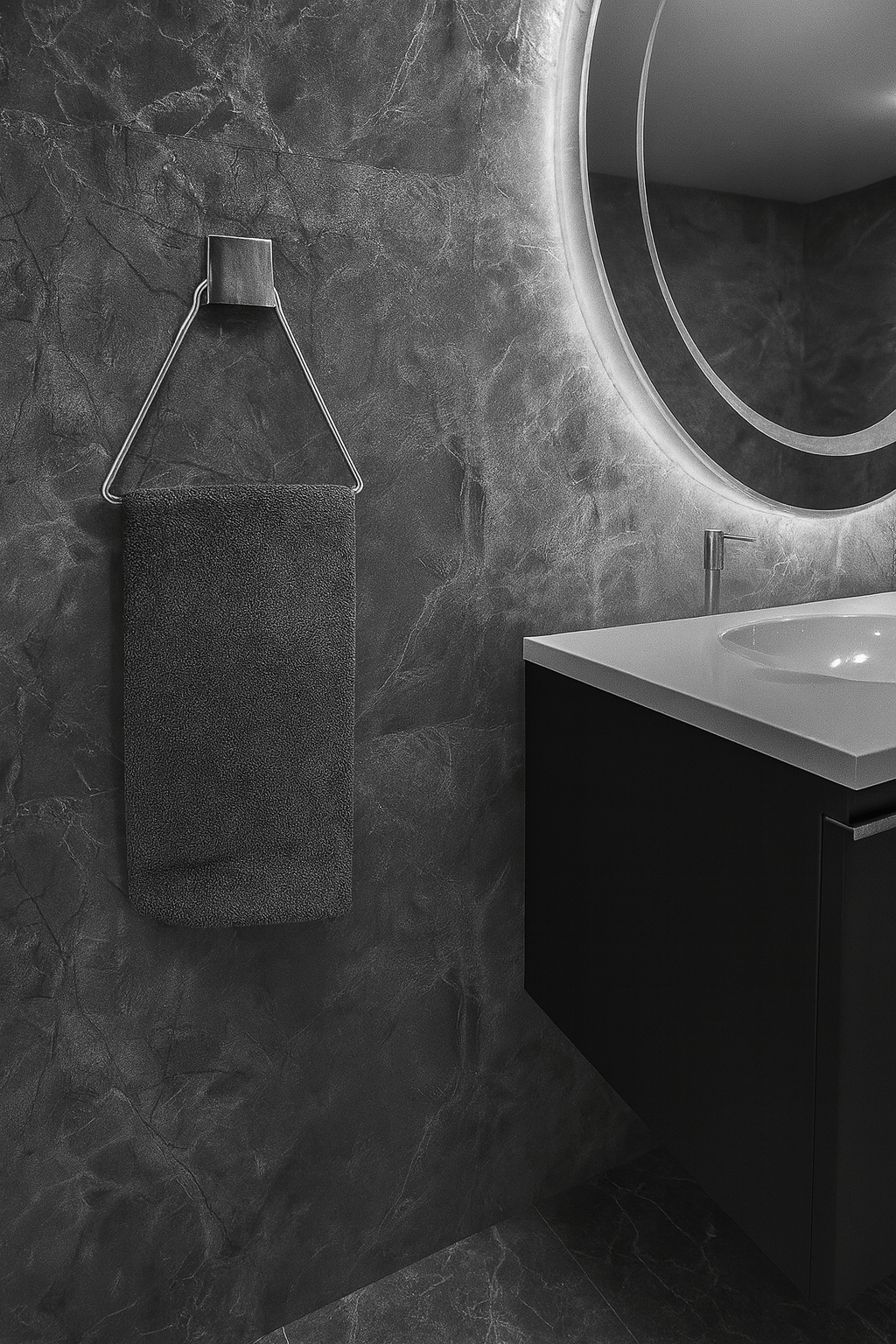 Decorev Yapışkanlı Lüks Banyo Havluluk Askılığı Üçgen Krom Meral Paslanmaz Havluluk