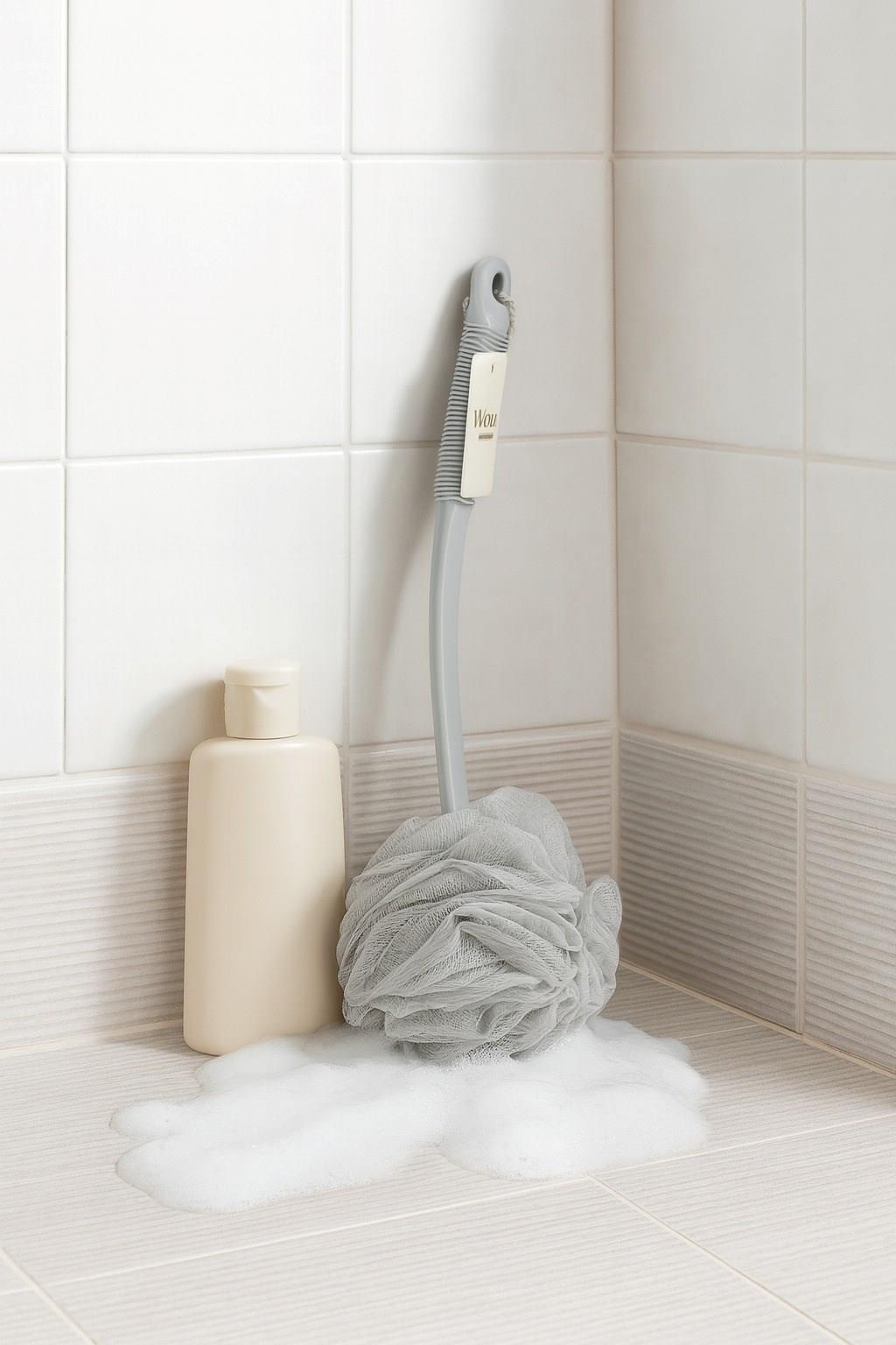 Vichy Plastik Uzun Saplı Banyo Lifi – Derinlemesine Temizlik ve Rahat Kullanım VCH-6585