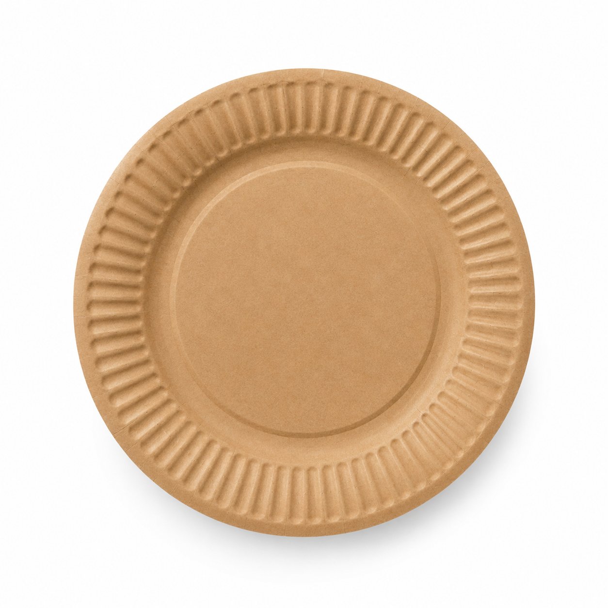 Karton Tabak Kraft Yuvarlak Çap 23 cm