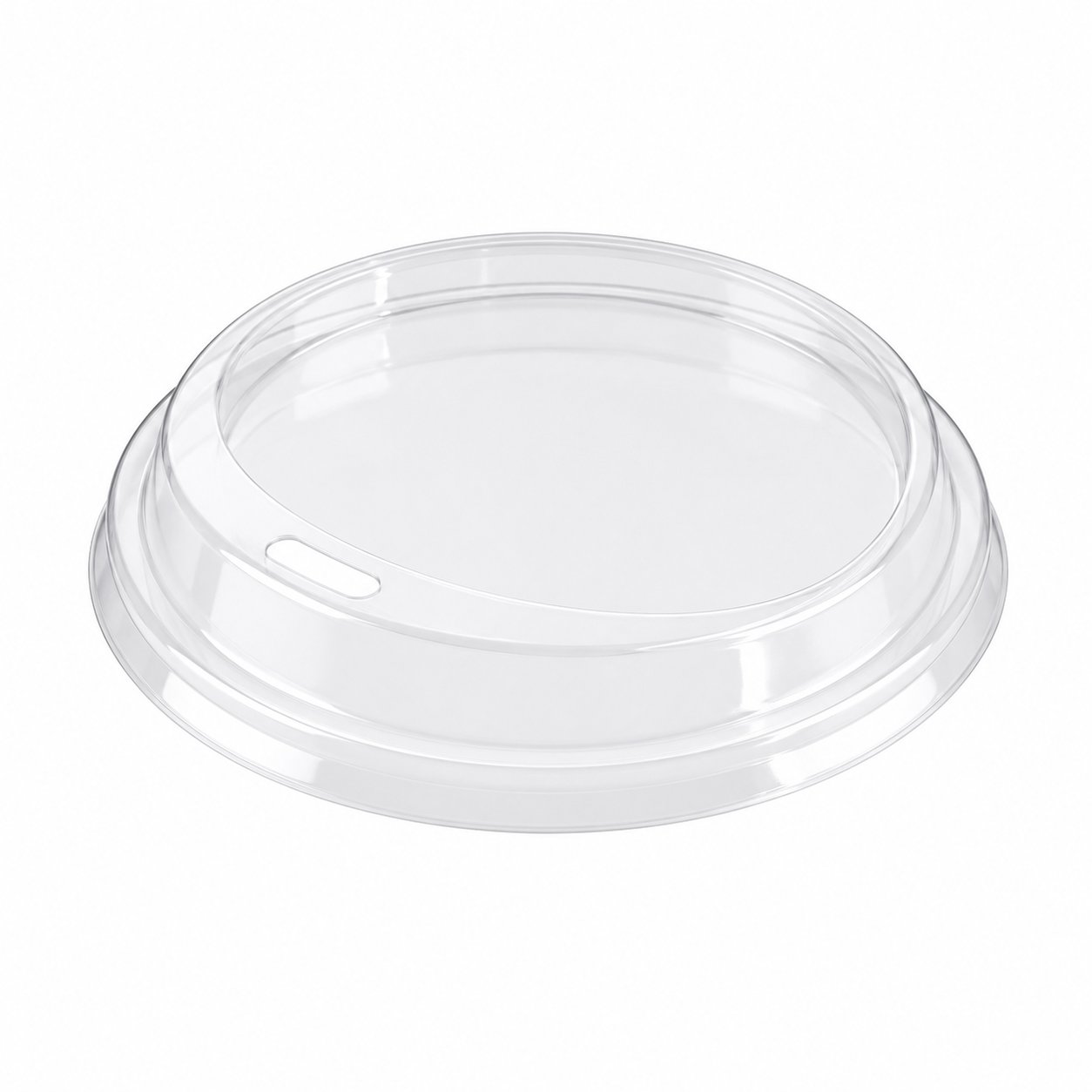 Plastik Bardak Kapağı Take Away PET, çap 95mm 100 adetli