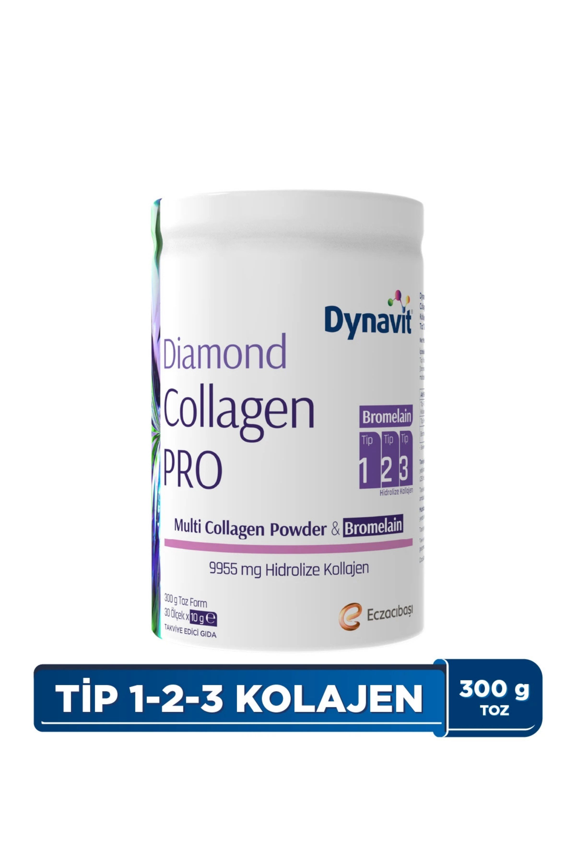 Dynavit Diamond Collagen Pro Multi-Collagen & Bromelain 300 gr Powder