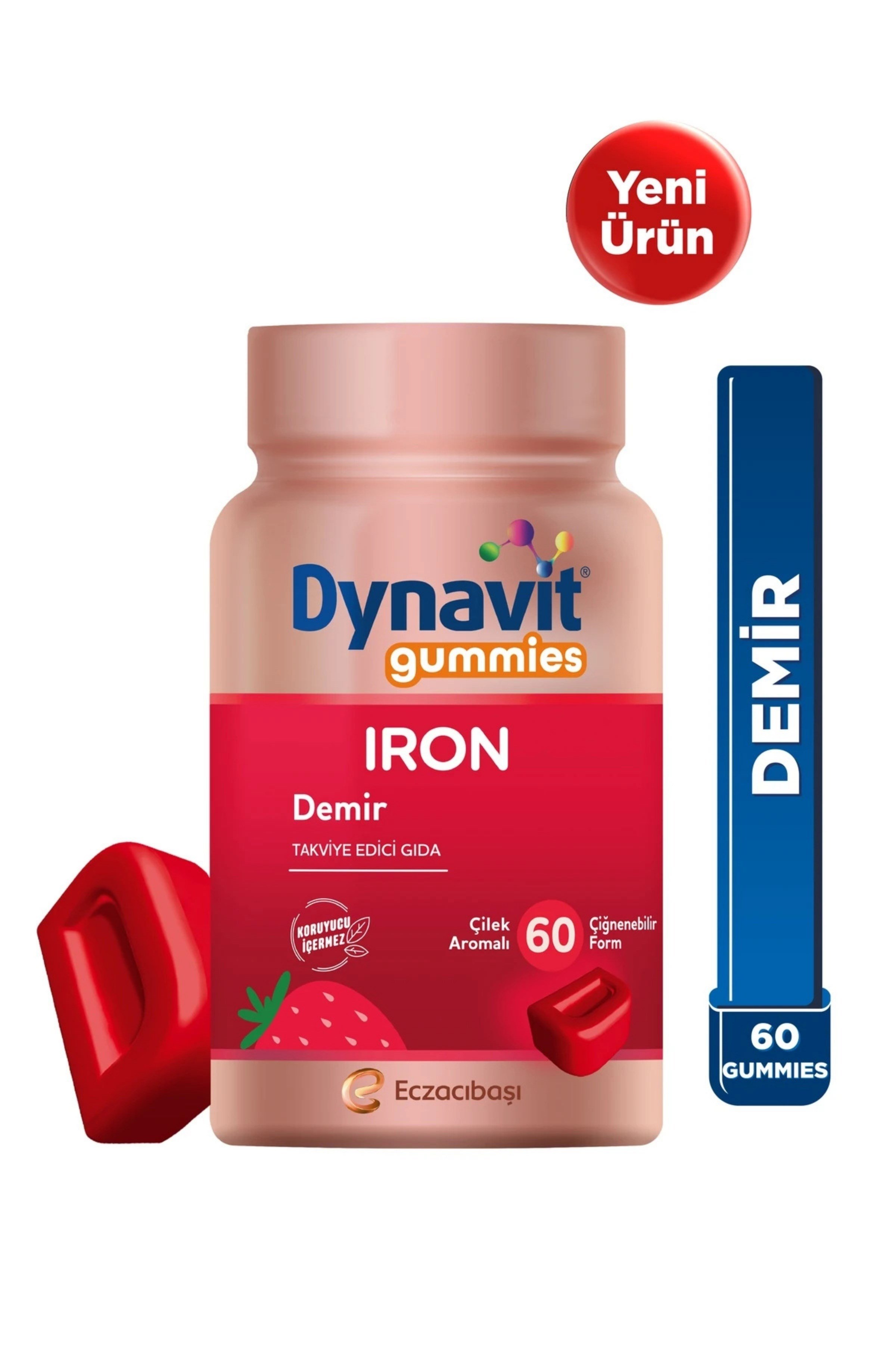 Dynavit Iron Gummies 60 Çiğnenebilir Gummy
