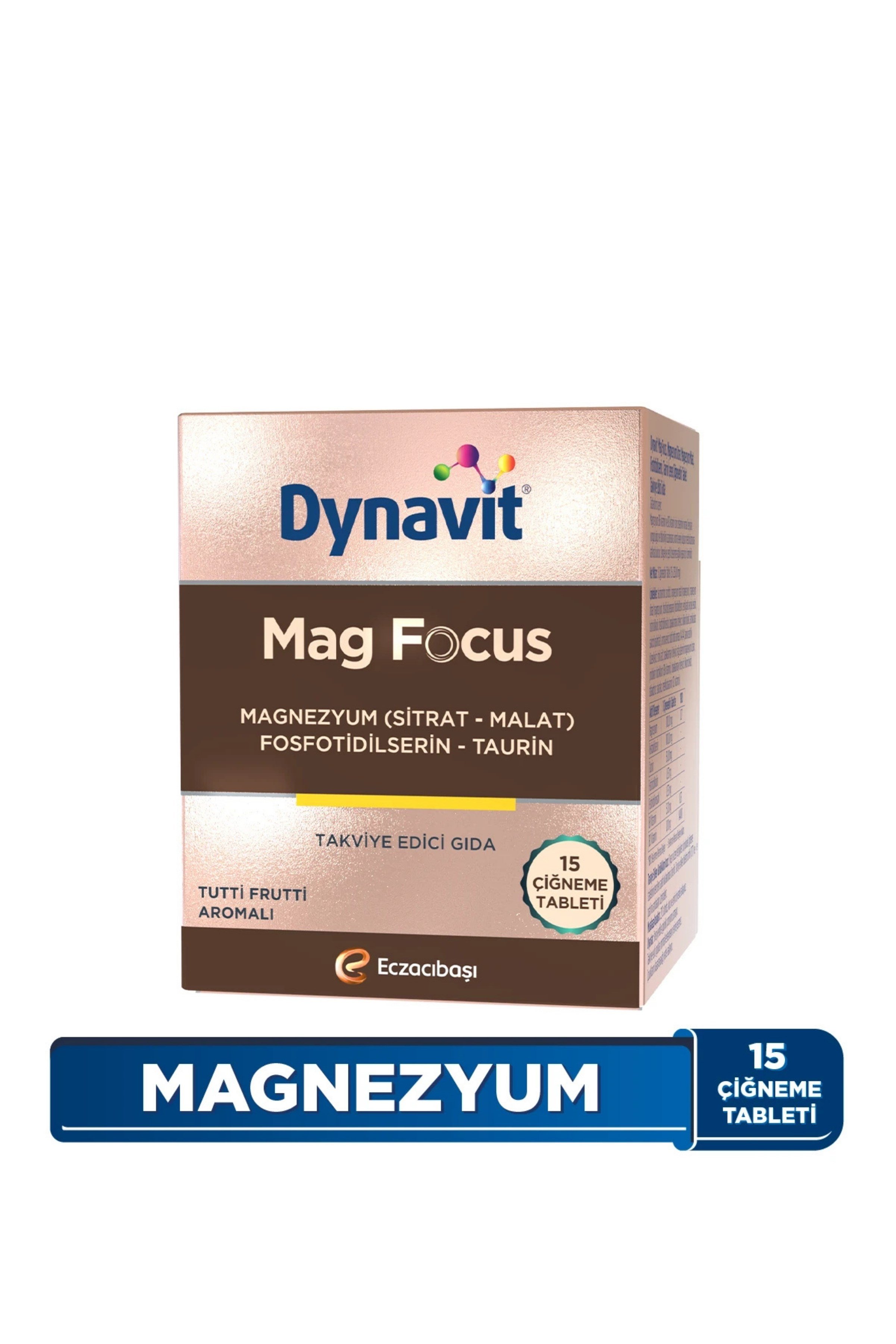 Dynavit Mag Focus 15 Çiğnenebilir Tablet