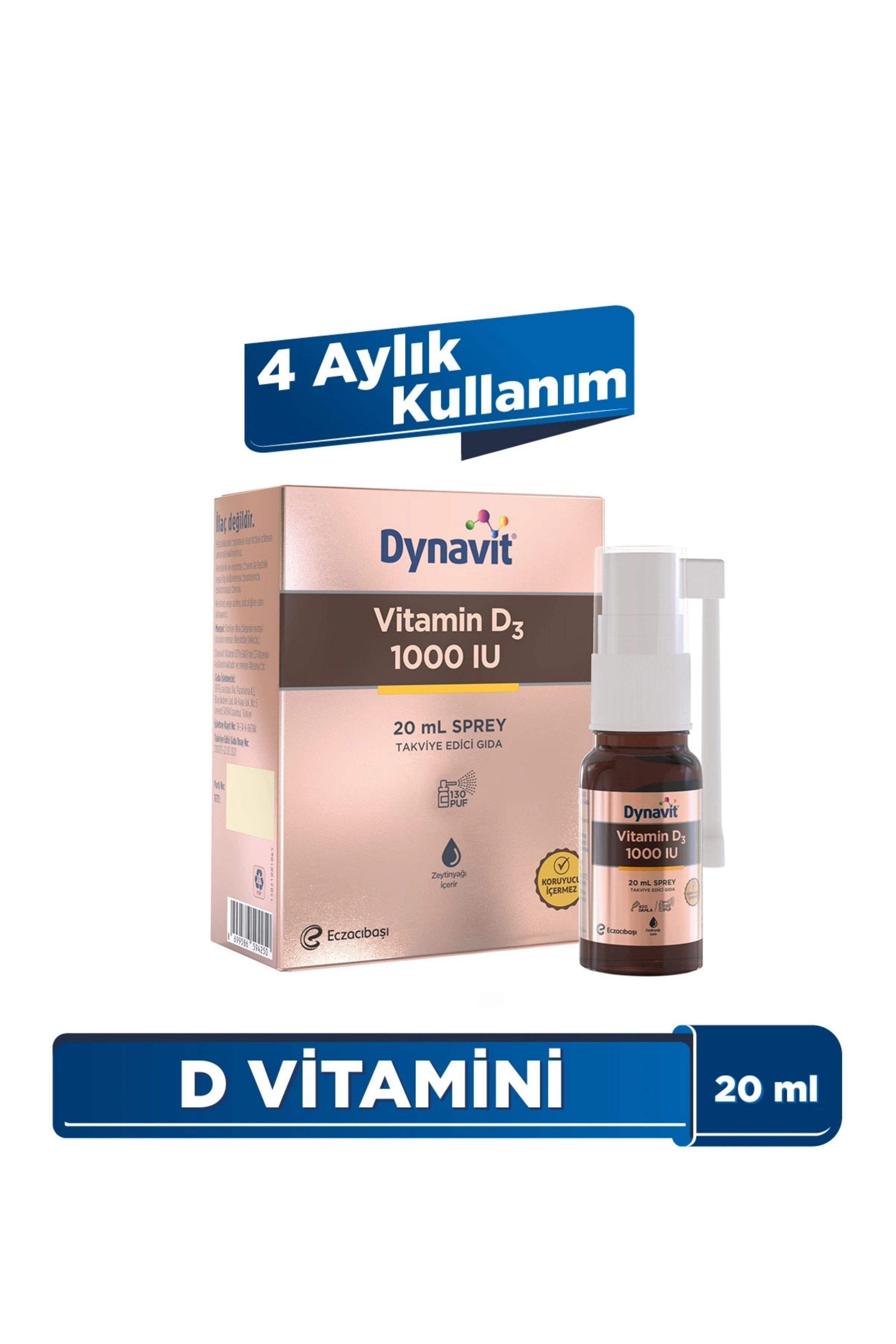 Dynavit Vitamin D3 1000 IU 20 ml Sprey