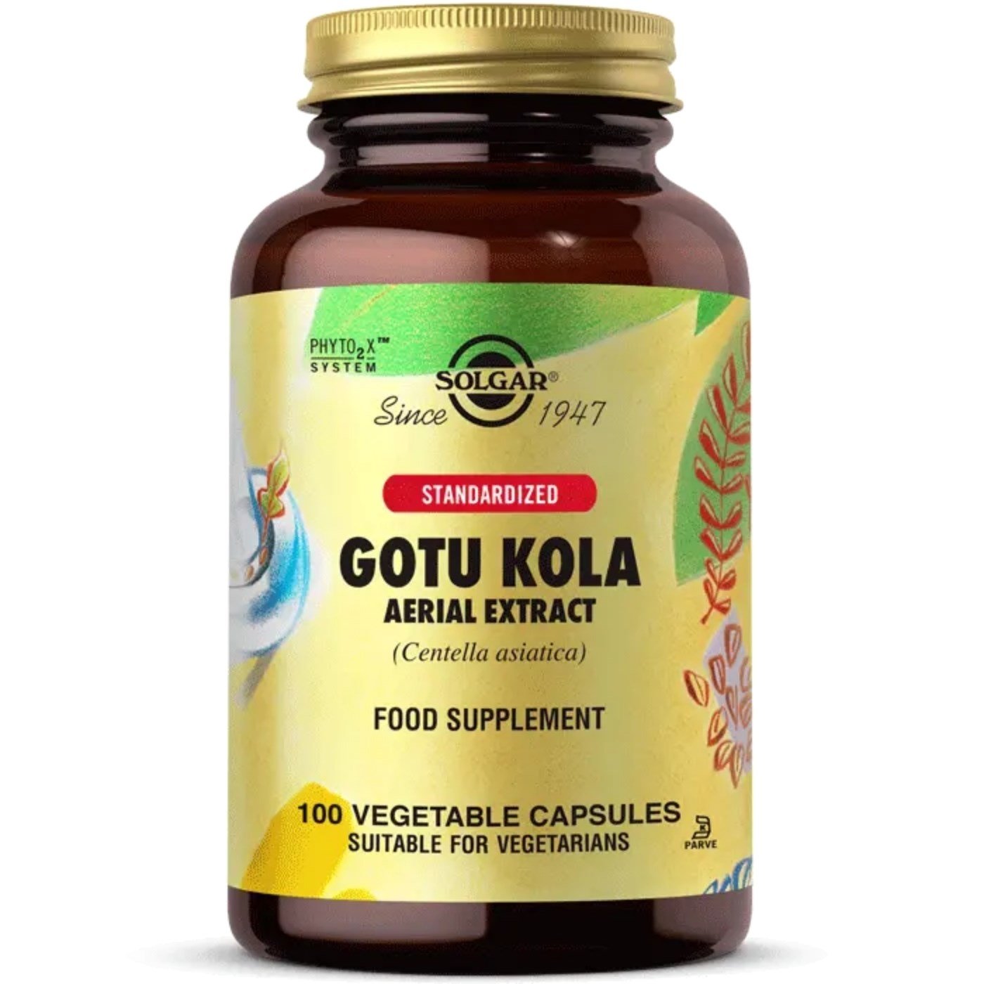 SOLGAR Gotu Kola Aerial Extract 100 Kapsül
