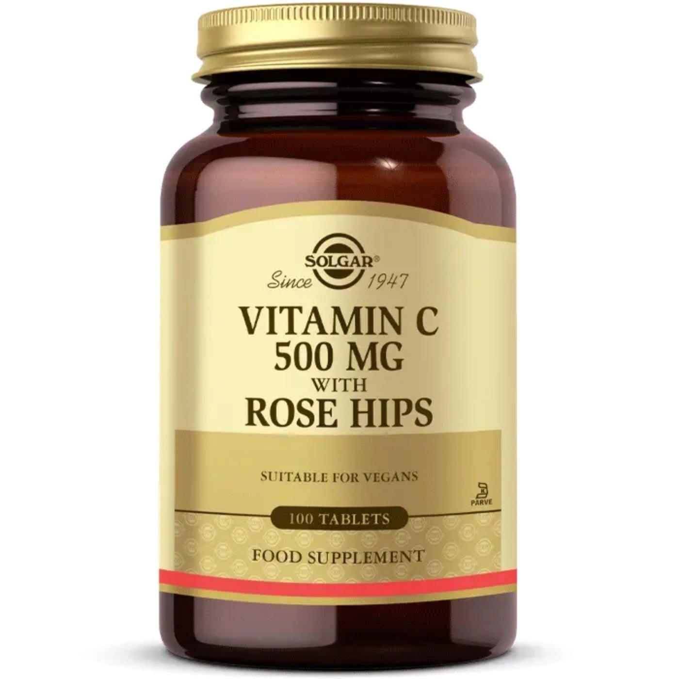 SOLGAR Vitamin C 500 mg with Rose Hips 100 Tablet