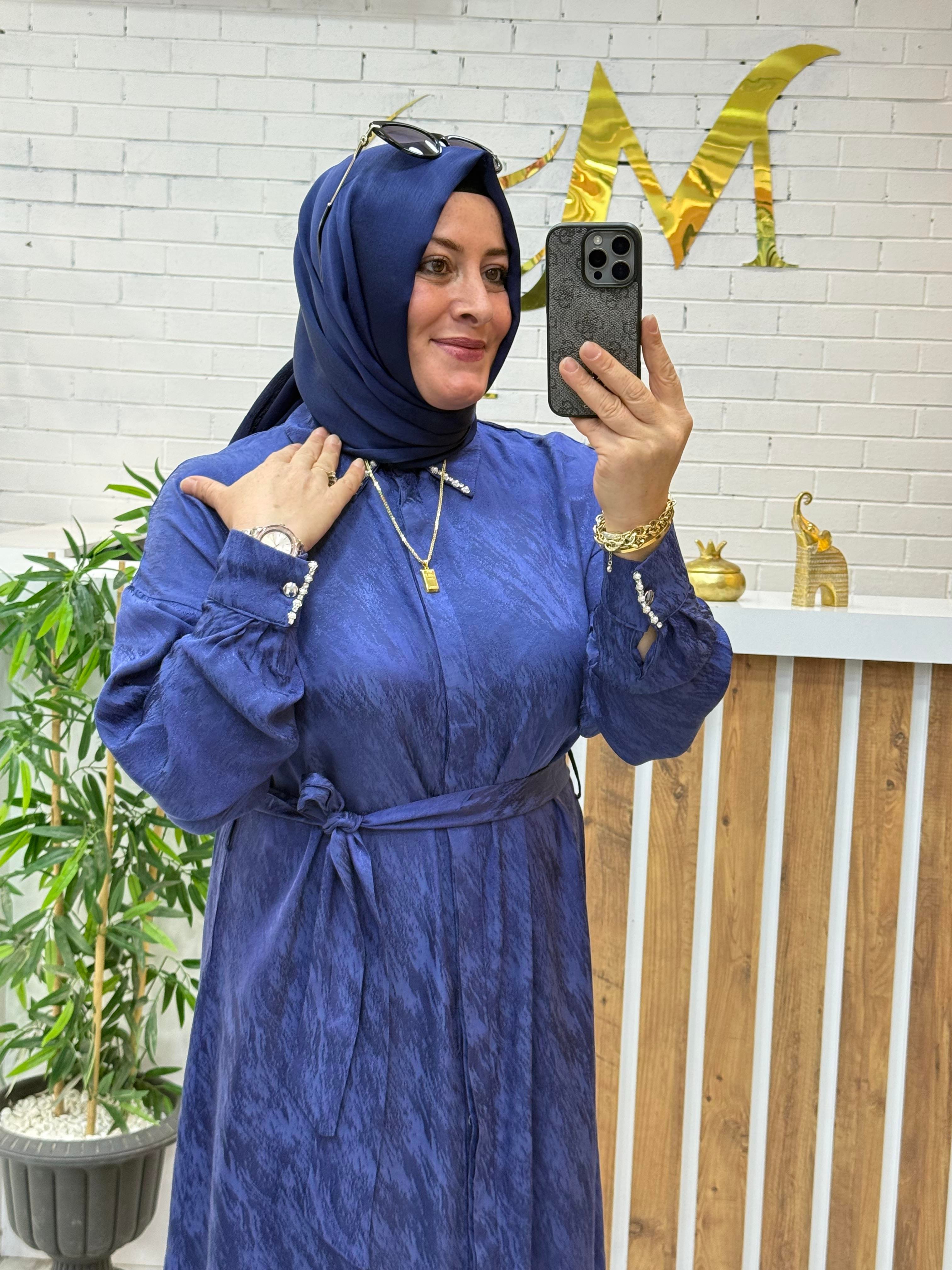 JAKAR SATEN ŞIK ELBİSE