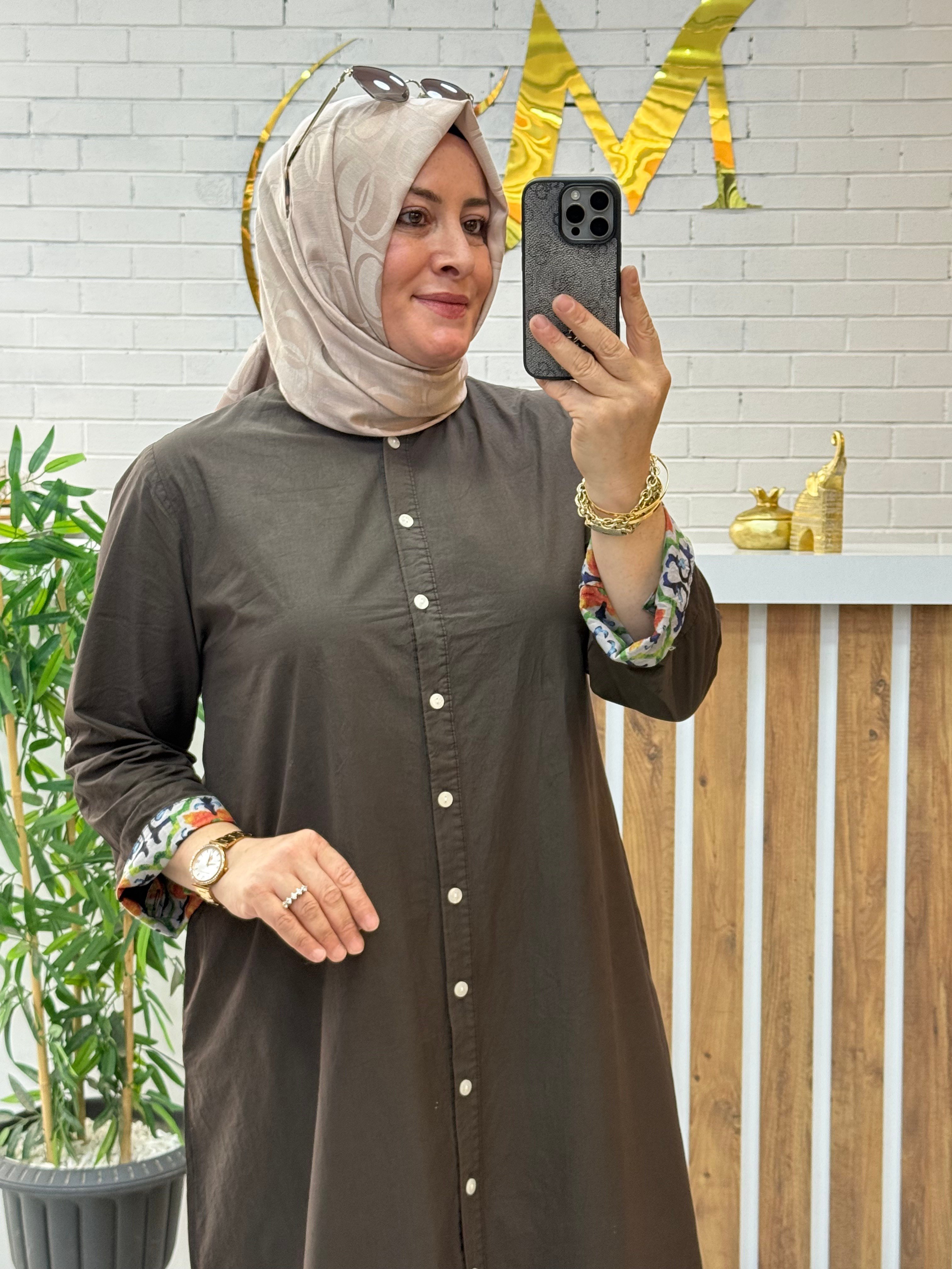 ÖZEL TASARIM PAMUKLU POPLİN TUNİK