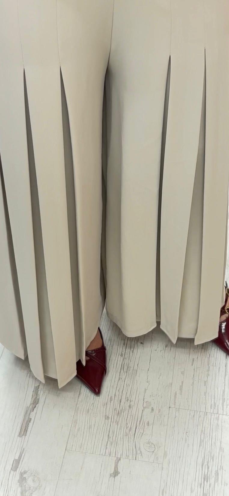 PİLELİ ETEK PANTOLON