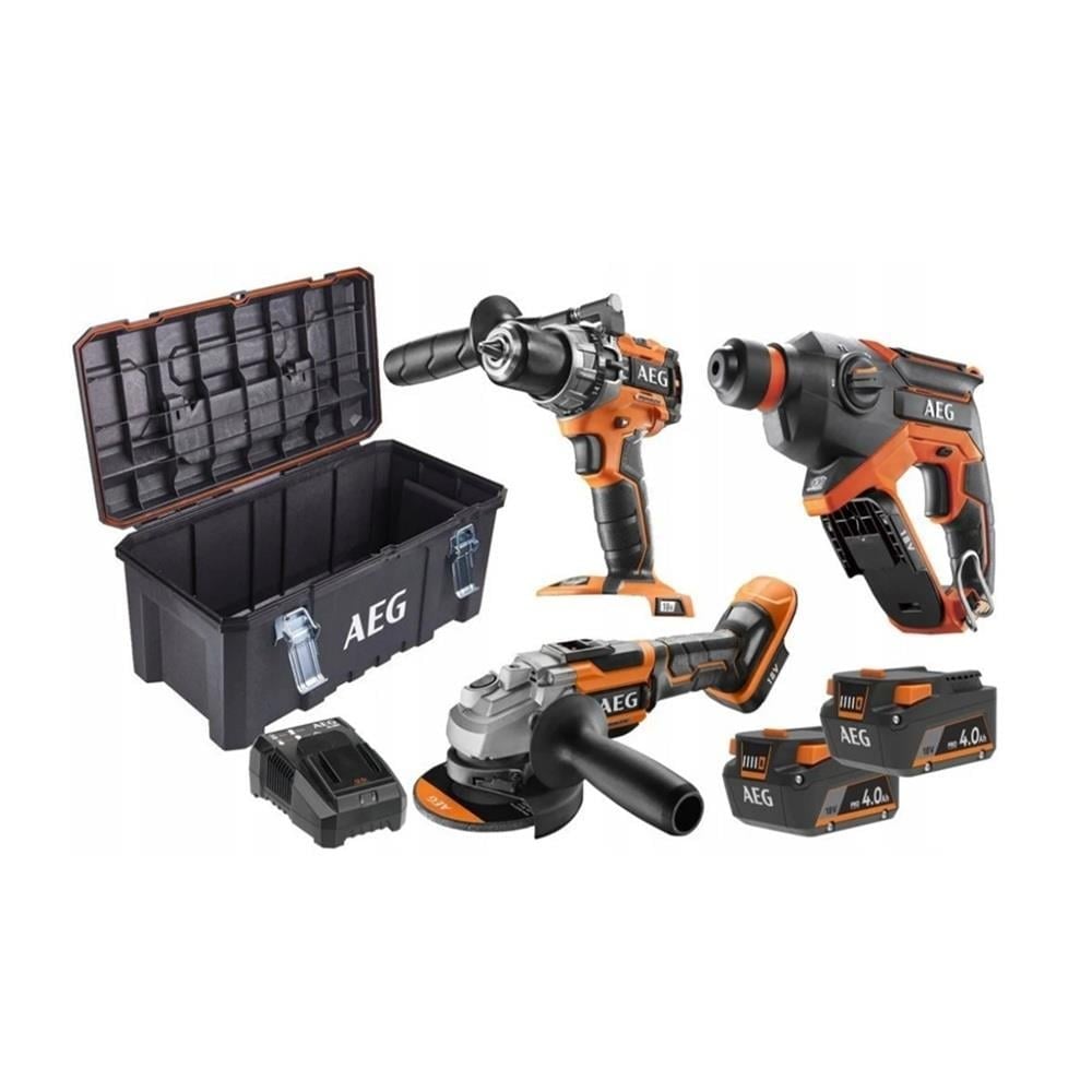 AEG JP18L3-402TB Akülü Kombo 3'Lü Set Profesyonel