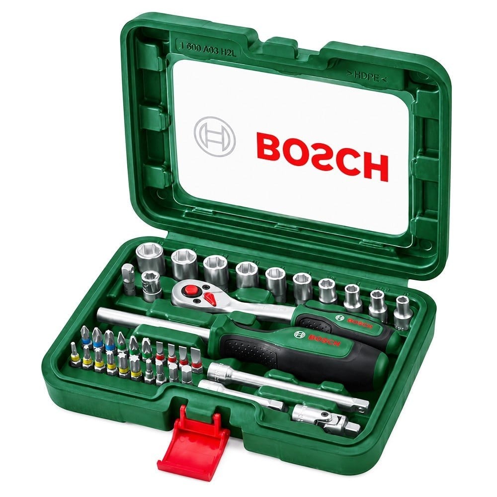 BOSCH 1/4 Altı Köşe Lokma Takımı 37 Parça