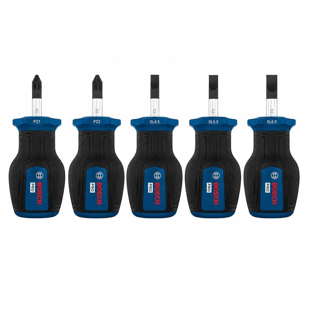 BOSCH Düz Ve Yıldız Uçlu Topaç Tornavida Takımı Pro PZ/SL 5 Parça