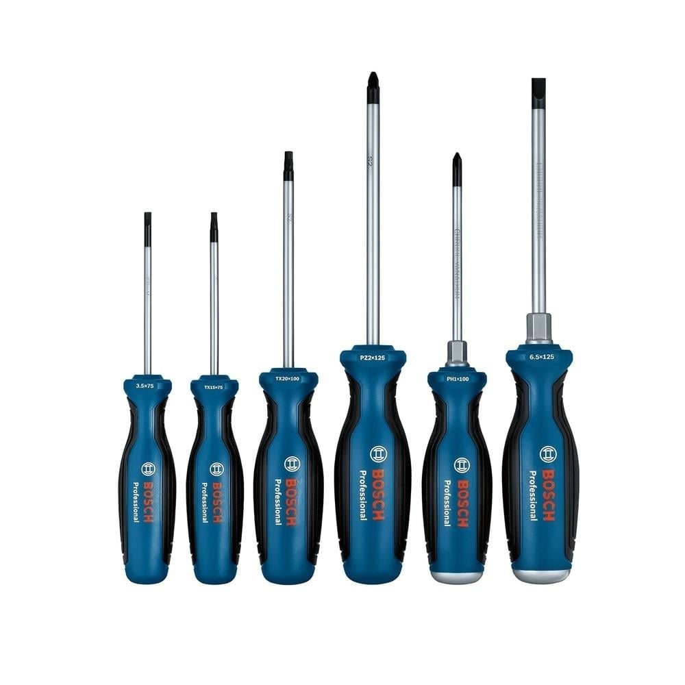BOSCH Düz Yıldız Ve Torx Uçlu Tornavida Takımı 6 Parça
