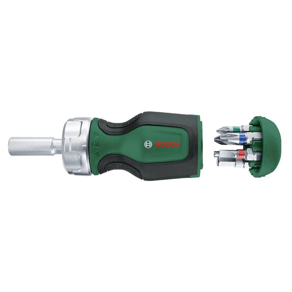 BOSCH Cırcırlı Kısa Tornavida 6 Uçlu