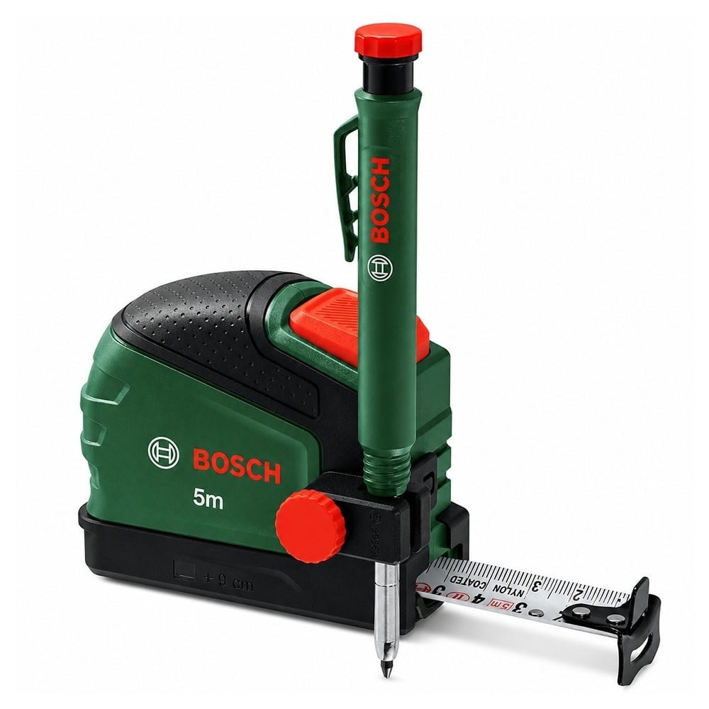 BOSCH Şerit Metre 5 Metre Metrik + İşaretleme Kalemi