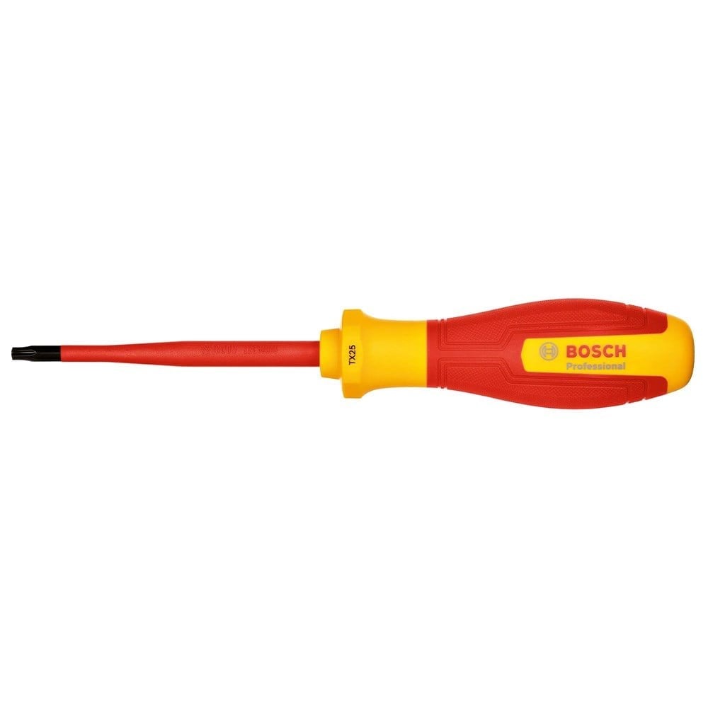 BOSCH T25 Torx Uçlu Tornavida Izoleli PRO VDE 100 Mm