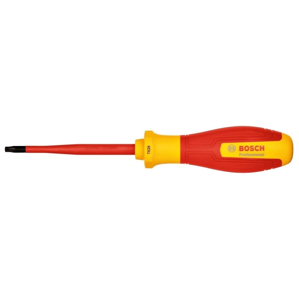 BOSCH T25 Torx Uçlu Tornavida Izoleli PRO VDE 100 Mm