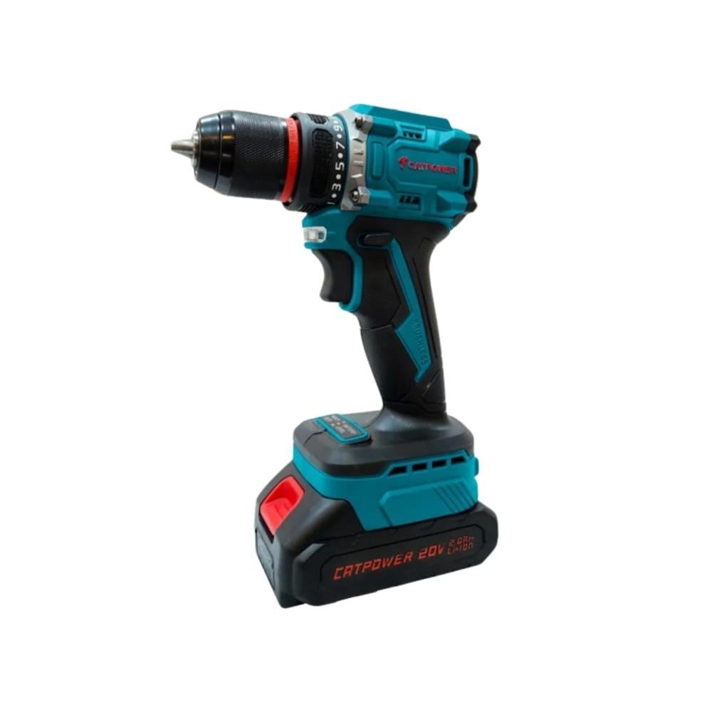 CATPOWER CAT1515 Akülü Vidalama Kömürsüz 20V 2Ah Çift Bataryalı