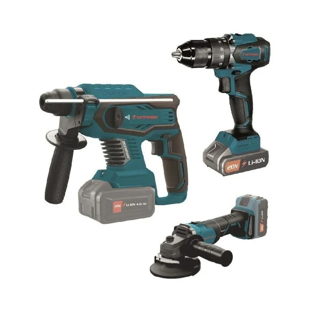 CATPOWER CAT4130 Akülü Kombo 3'Lü Set Kömürsüz - (Aküsüz)