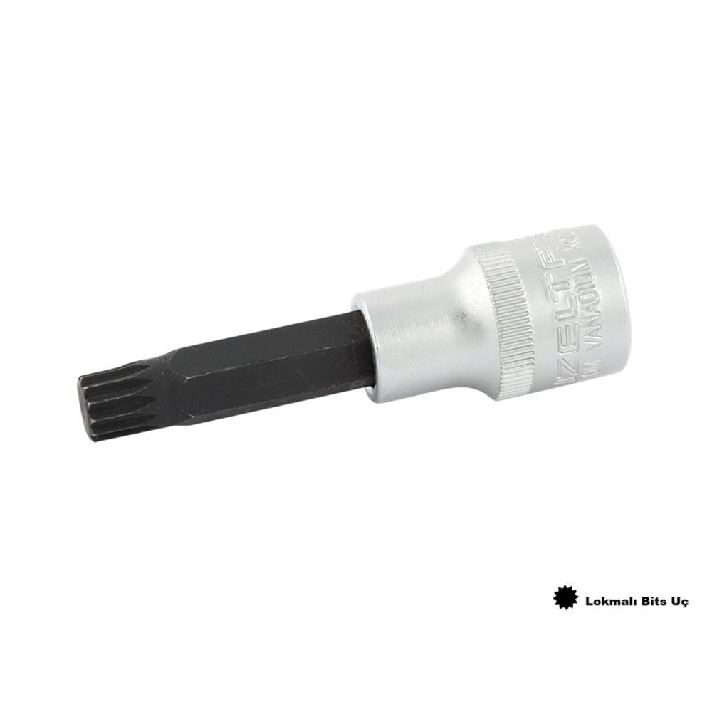 IZELTAS 1/2 M8 Lokmalı Bits Uç Yivli 80 Mm