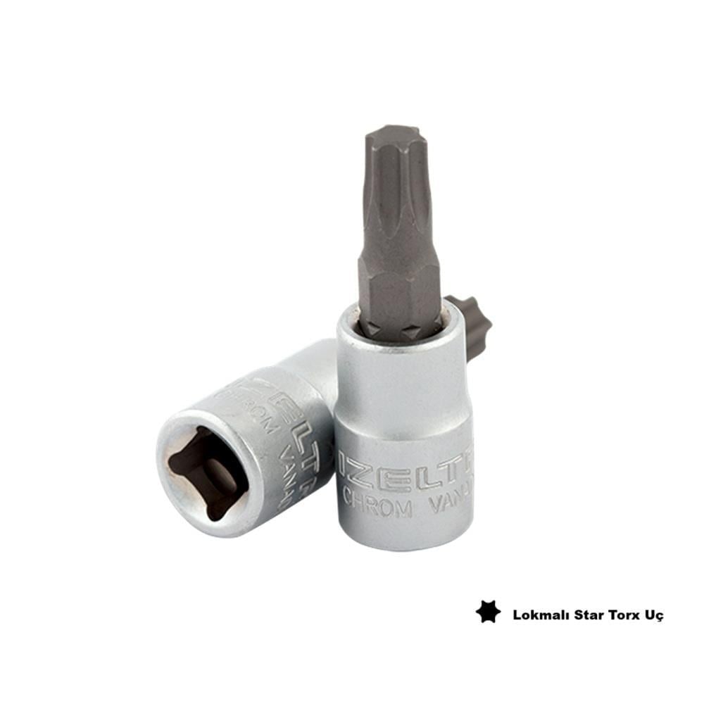 IZELTAS 1/4 T30 Lokmalı Star Torx Uç