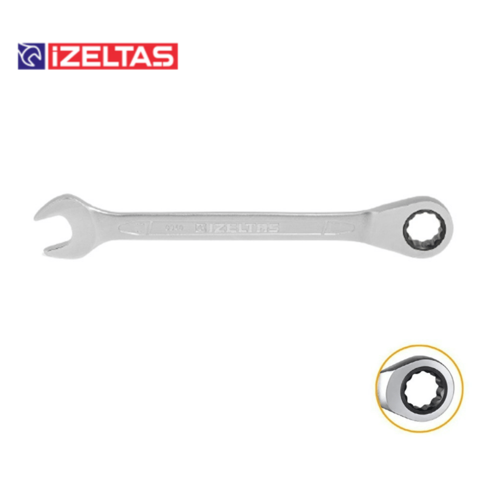 IZELTAS Cırcır Kombine Anahtar 15 Mm