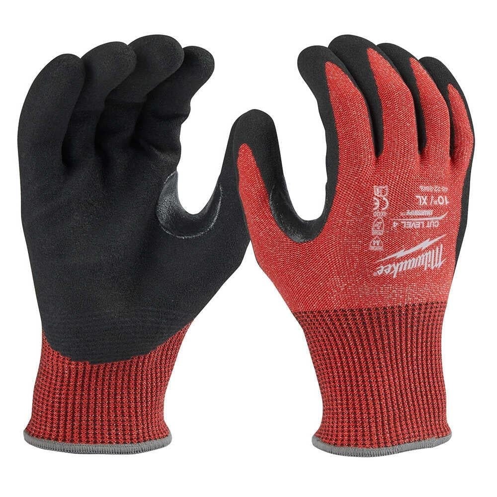 MILWAUKEE 4. Derece Kesik Korumalı Nitril Eldiven XL Beden