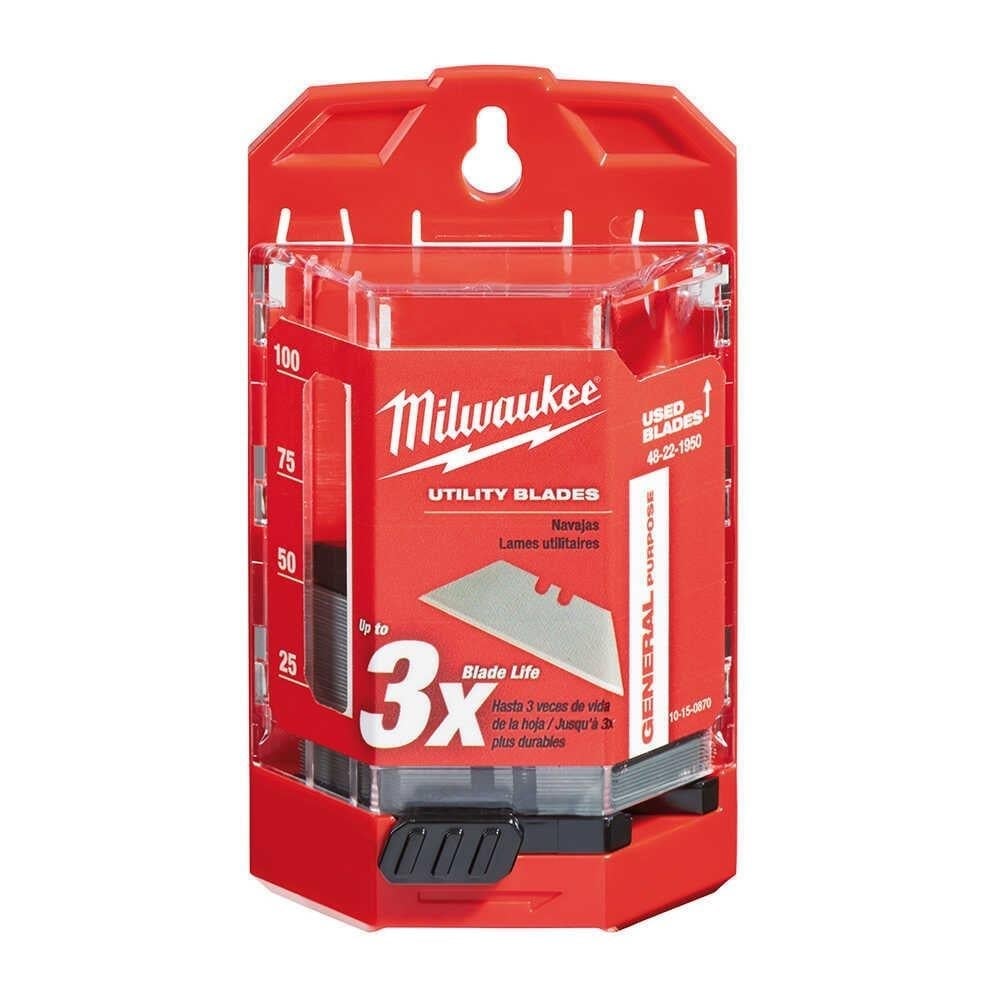 MILWAUKEE Genel Amaçlı Maket Bıçağı Yedek Bıçak 50 Adet