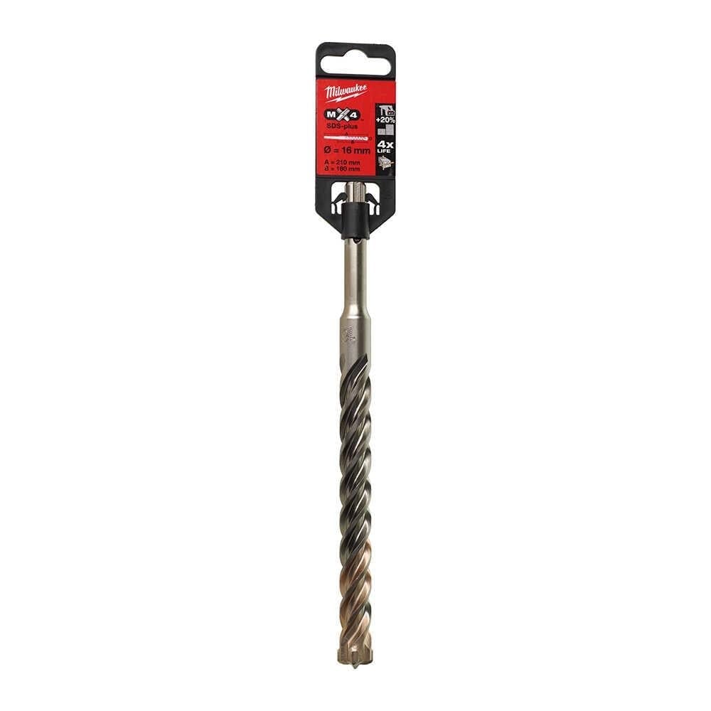 MILWAUKEE SDS-PLUS MX4 Elmaslı Matkap Ucu 16 X 210 Mm