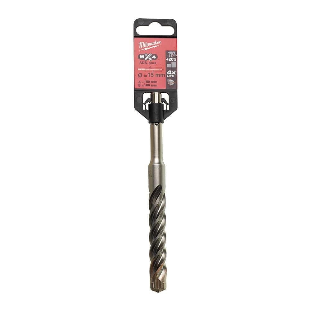 MILWAUKEE SDS-PLUS MX4 Elmaslı Matkap Ucu 15 X 160 Mm