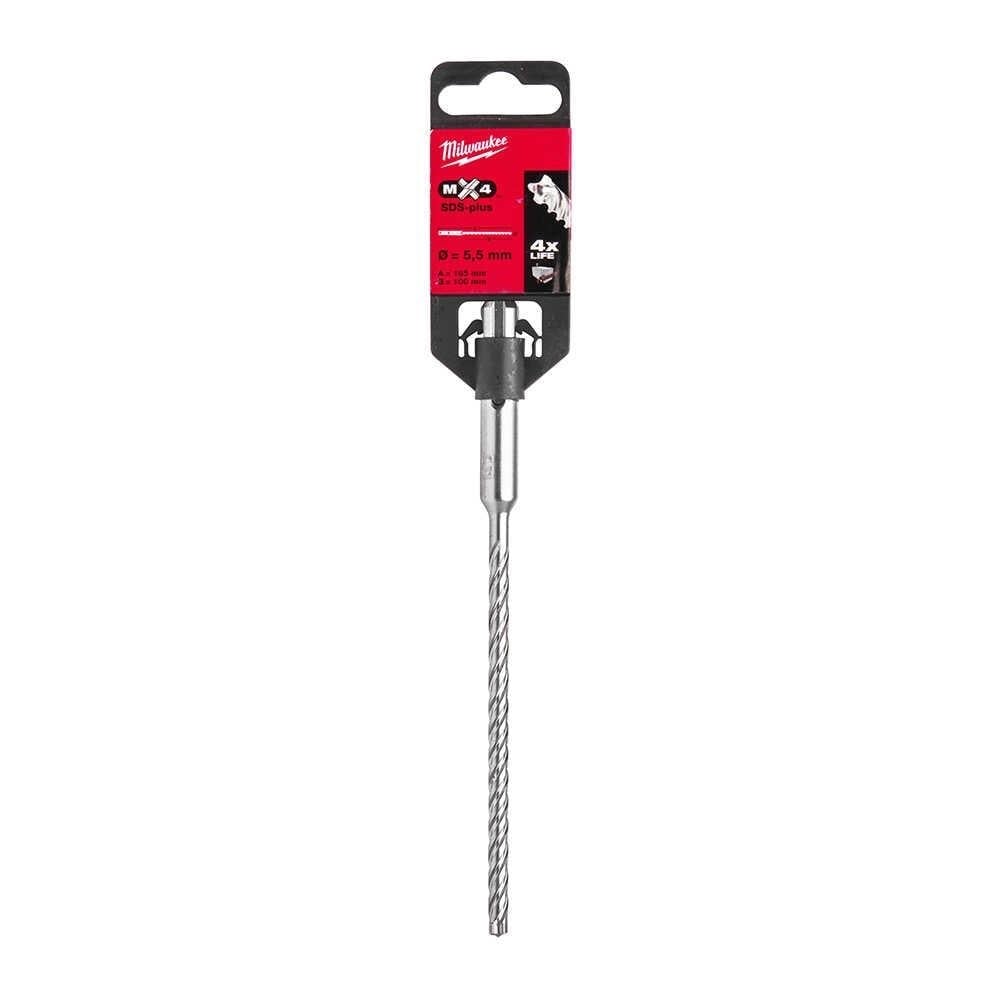 MILWAUKEE SDS-PLUS MX4 Elmaslı Matkap Ucu 5.5 X 165 Mm