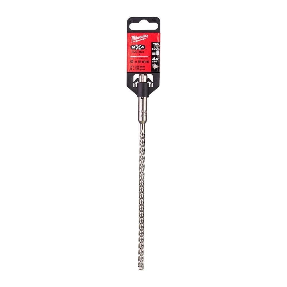 MILWAUKEE SDS-PLUS MX4 Elmaslı Matkap Ucu 6 X 215 Mm