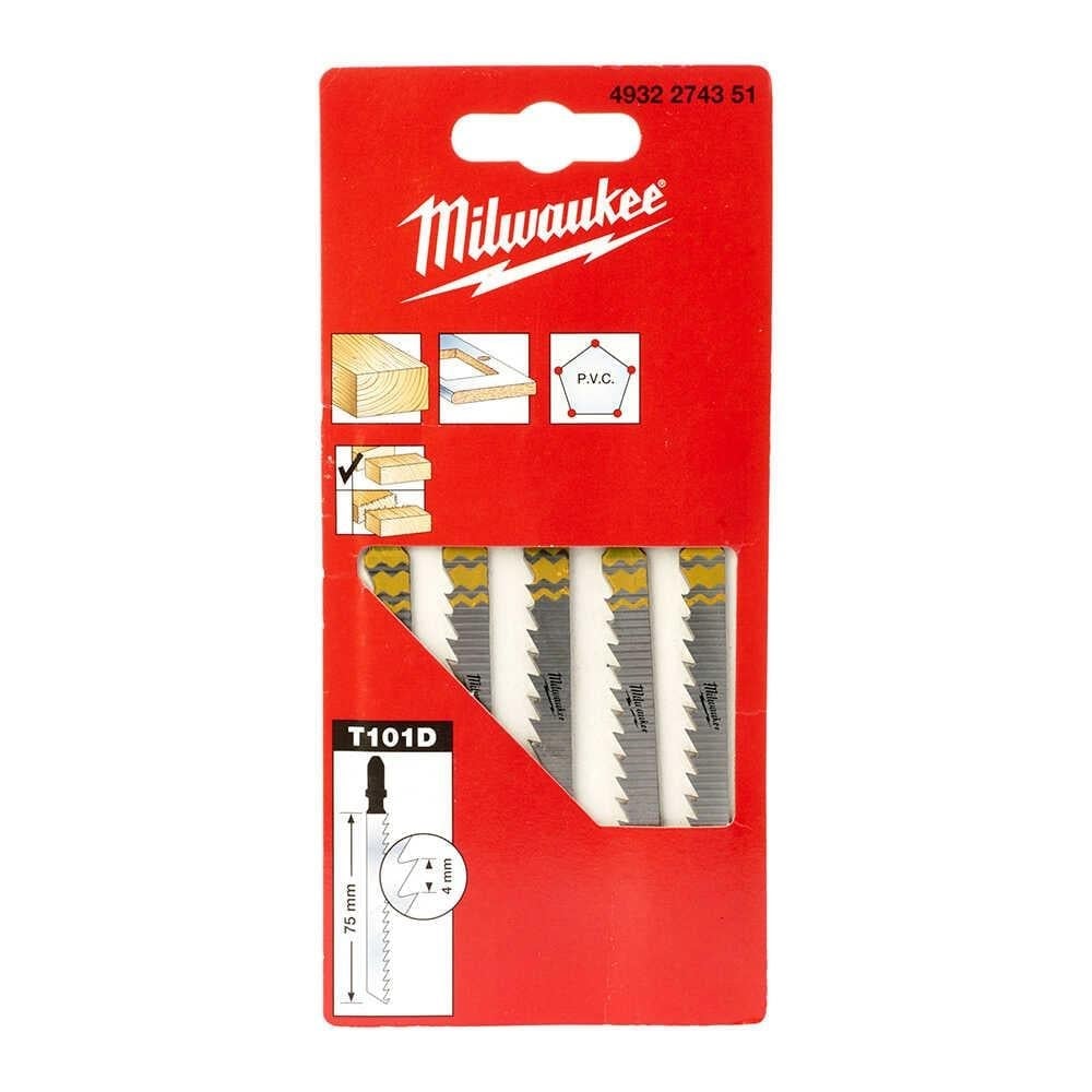MILWAUKEE T101D Dekupaj Bıçağı Ağaç 75 Mm 5 Adet