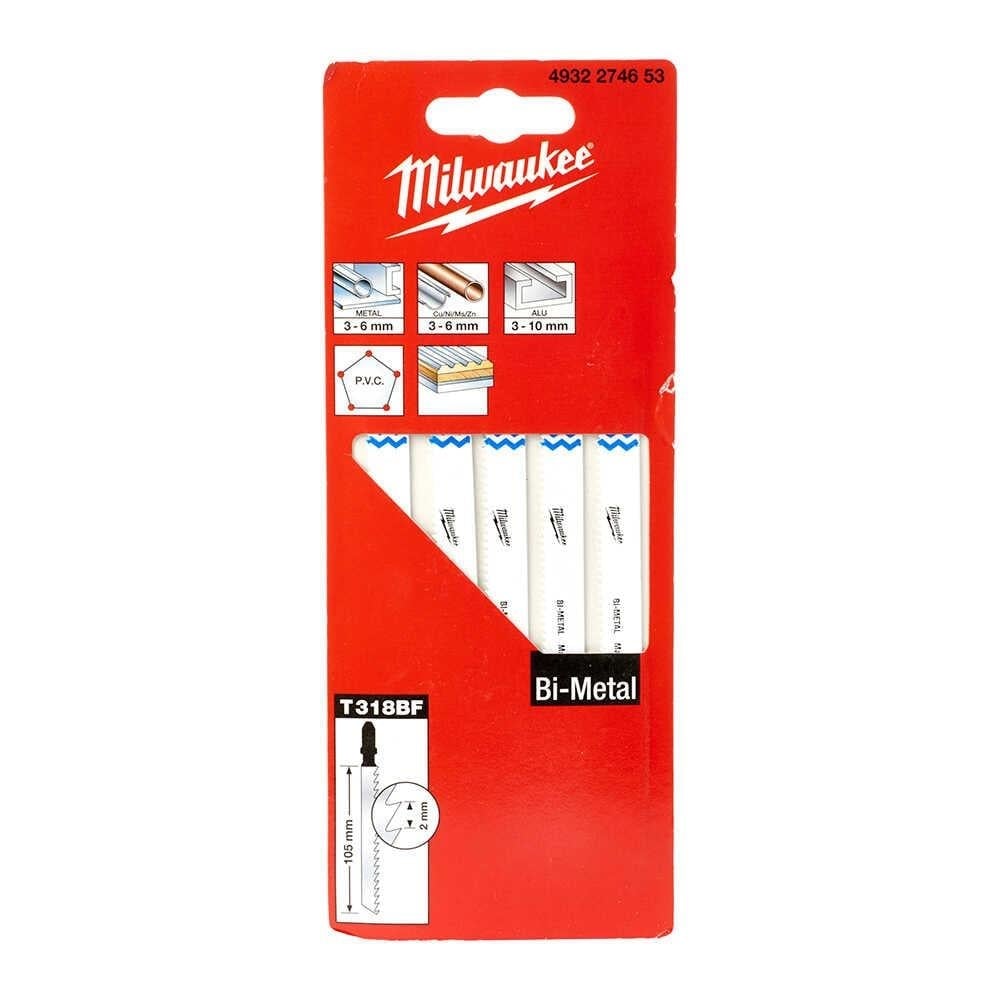MILWAUKEE T318BF Dekupaj Bıçağı Bi-Metal 105 Mm 5 Adet